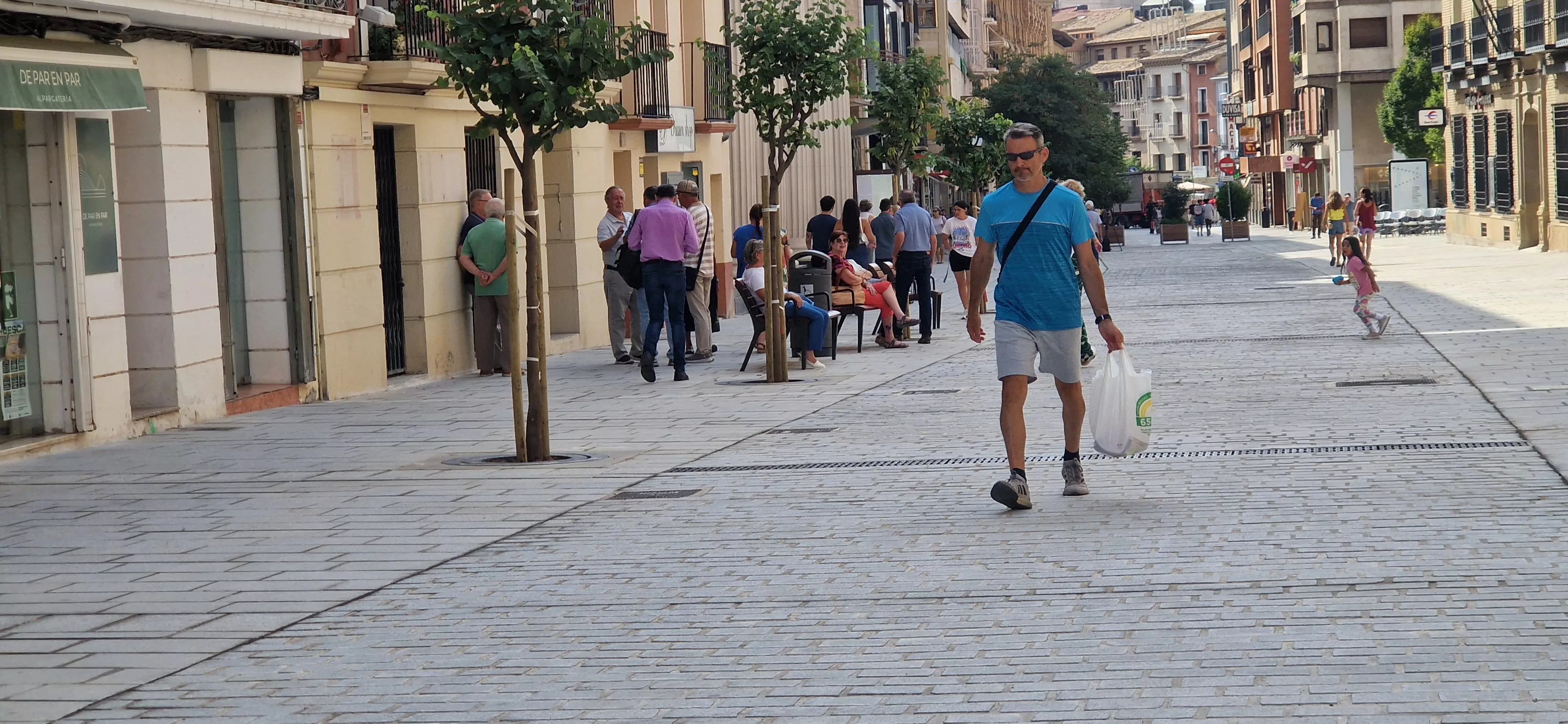 Inauguración de la reurbanización del Coso Alto. Foto Myriam Martínez
