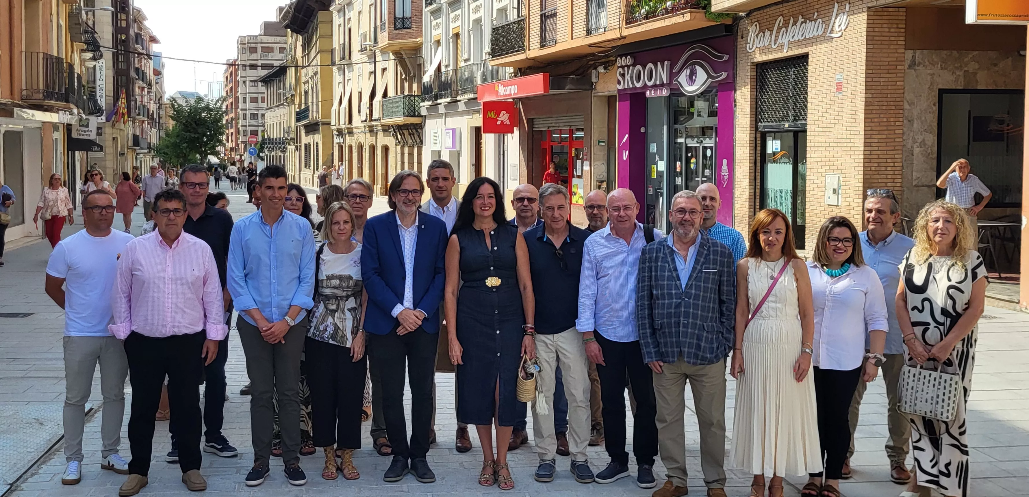 Inauguración de la reurbanización del Coso Alto. Foto Mercedes Manterola