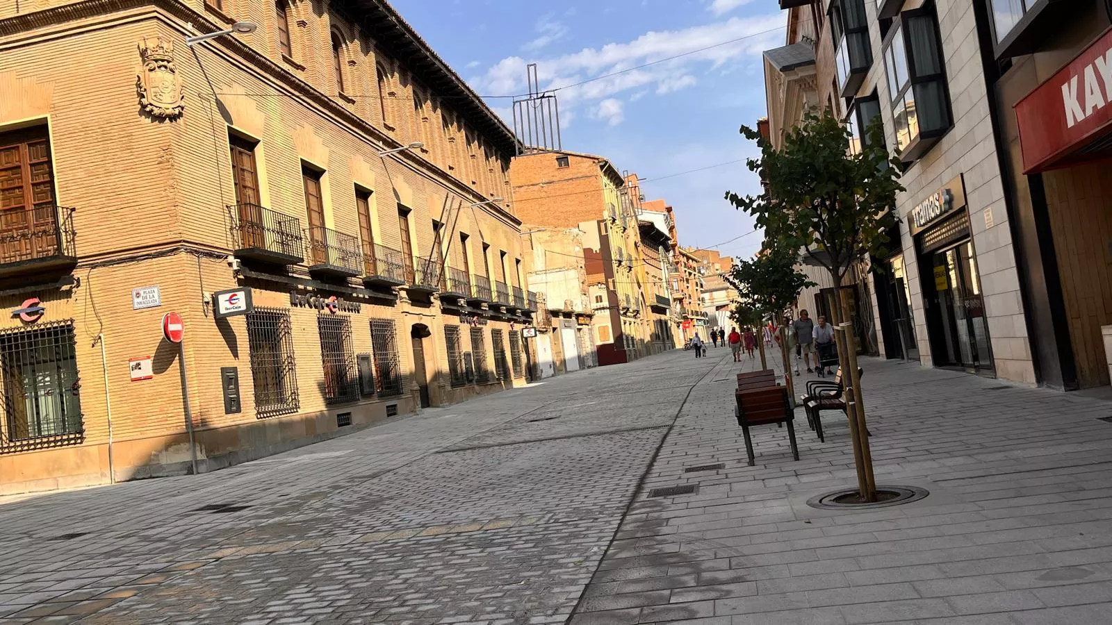 Inauguración de la reurbanización del Coso Alto. Foto Mercedes Manterola