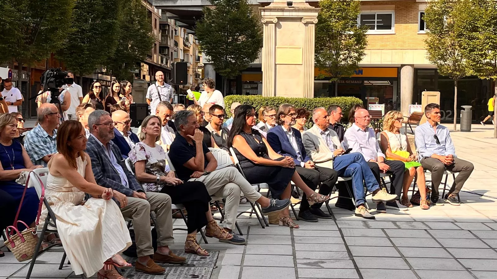Inauguración de la reurbanización del Coso Alto. Foto Mercedes Manterola