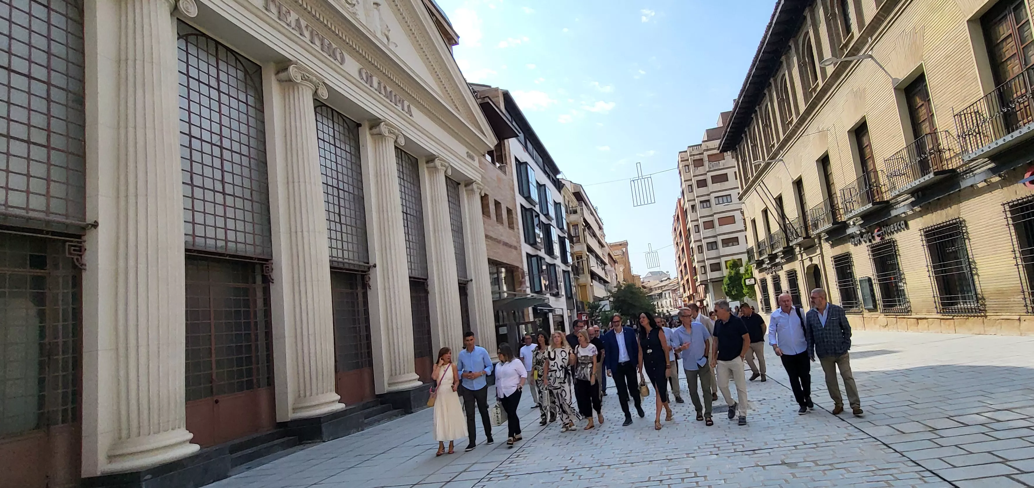 Inauguración de la reurbanización del Coso Alto. Foto Mercedes Manterola