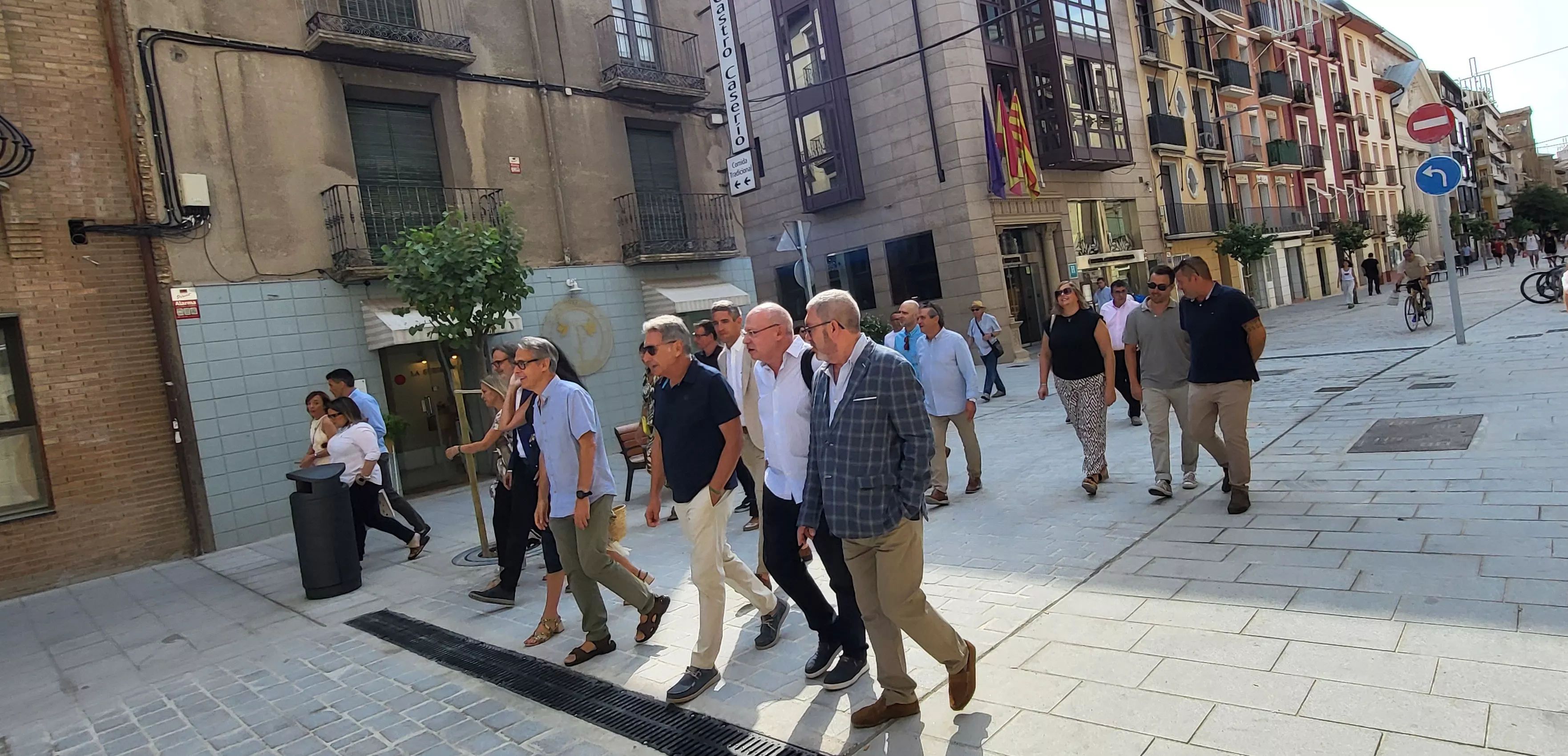 Inauguración de la reurbanización del Coso Alto. Foto Mercedes Manterola