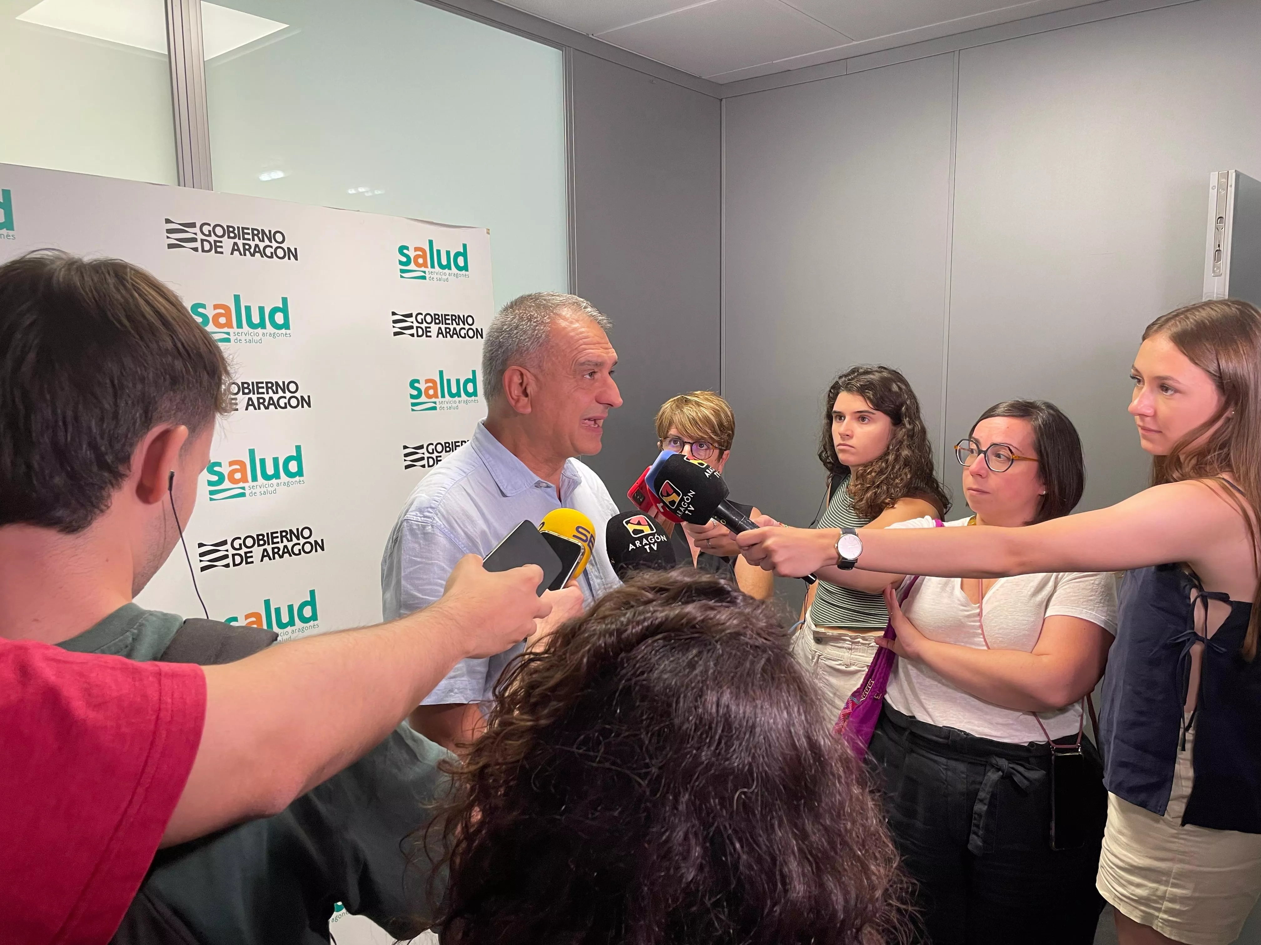 Antonio Español, del Salud, en su comparecencia por el brote de Barbastro