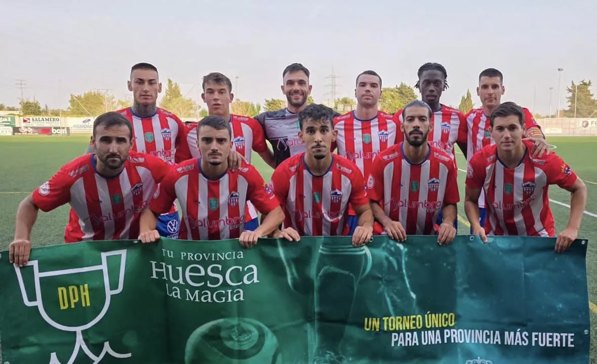 Once del Monzón ante el At. Binéfar.