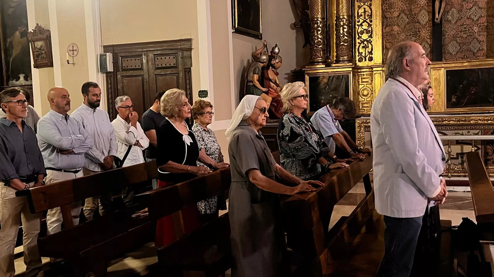 Inauguración de la nueva iluminación de la capilla de San Lorenzo. Foto Mercedes Manterola