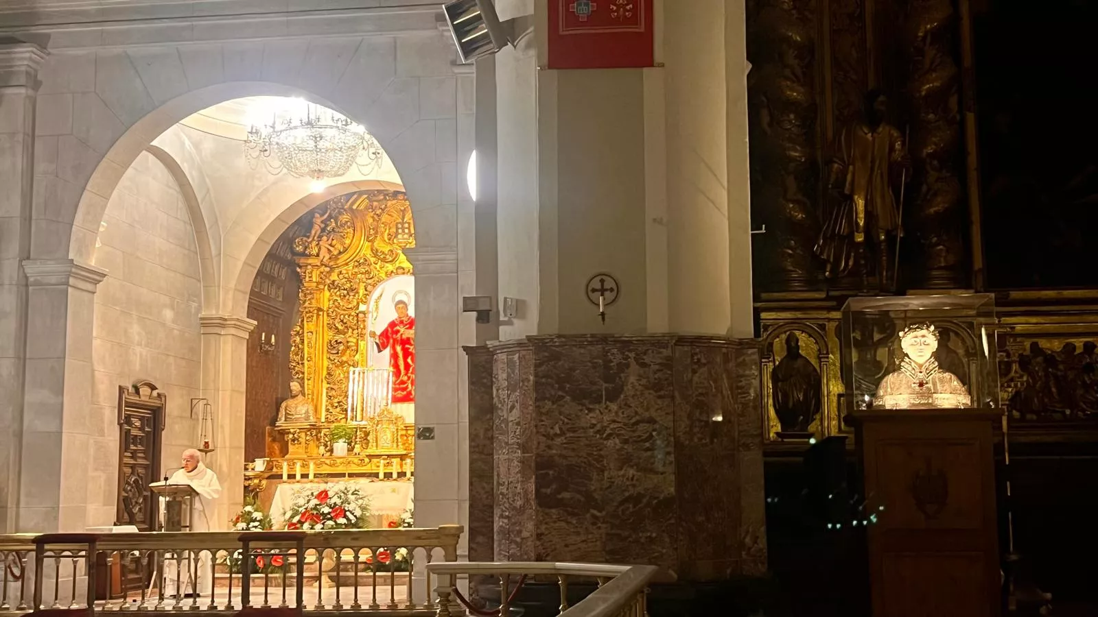 Inauguración de la nueva iluminación de la capilla de San Lorenzo. Foto Mercedes Manterola