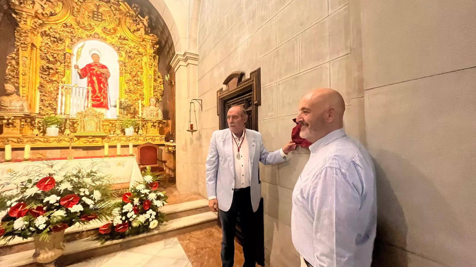 Inauguración de la nueva iluminación de la capilla de San Lorenzo. Foto Mercedes Manterola