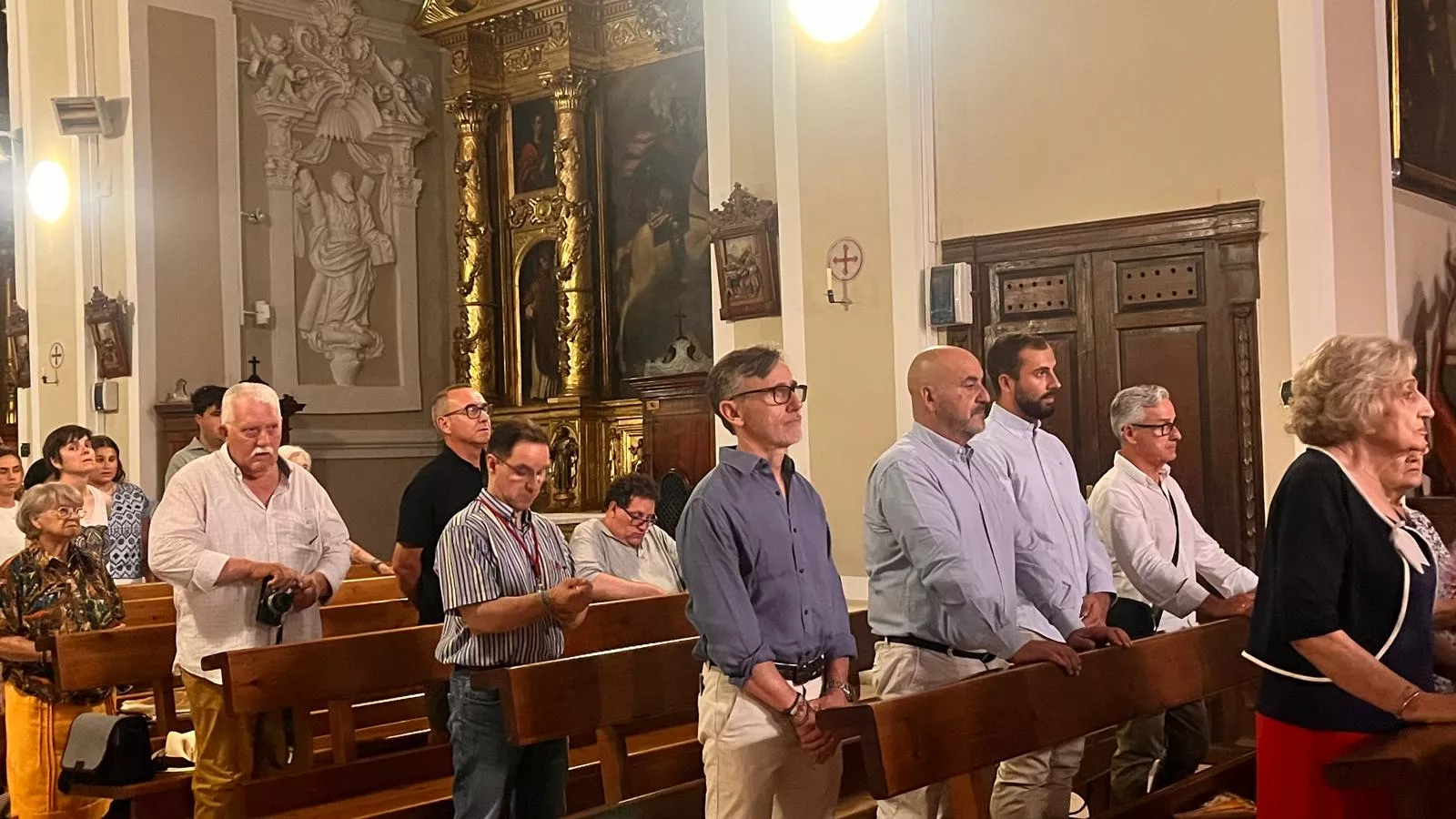 Inauguración de la nueva iluminación de la capilla de San Lorenzo. Foto Mercedes Manterola