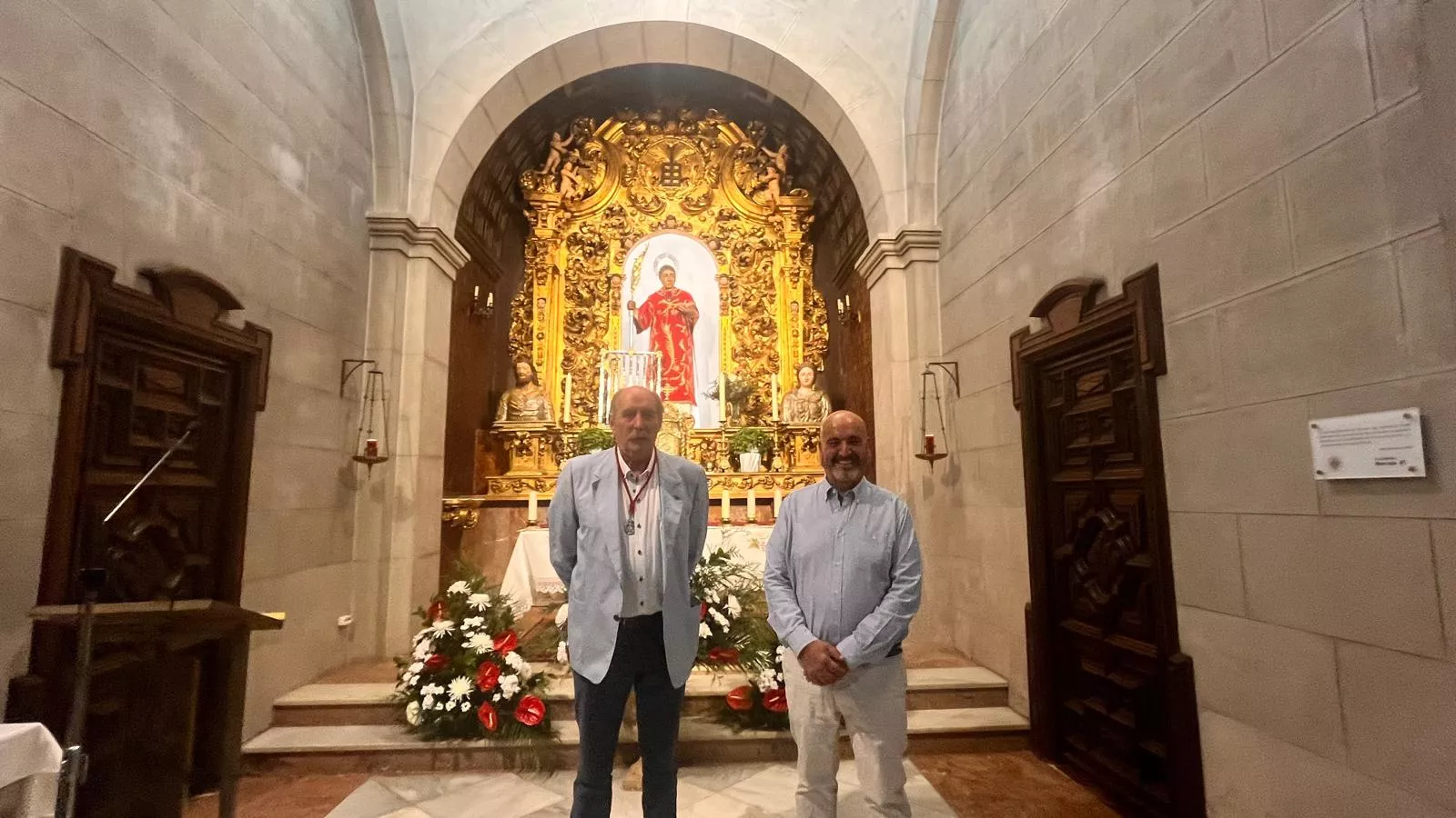 Inauguración de la nueva iluminación de la capilla de San Lorenzo. Foto Mercedes Manterola