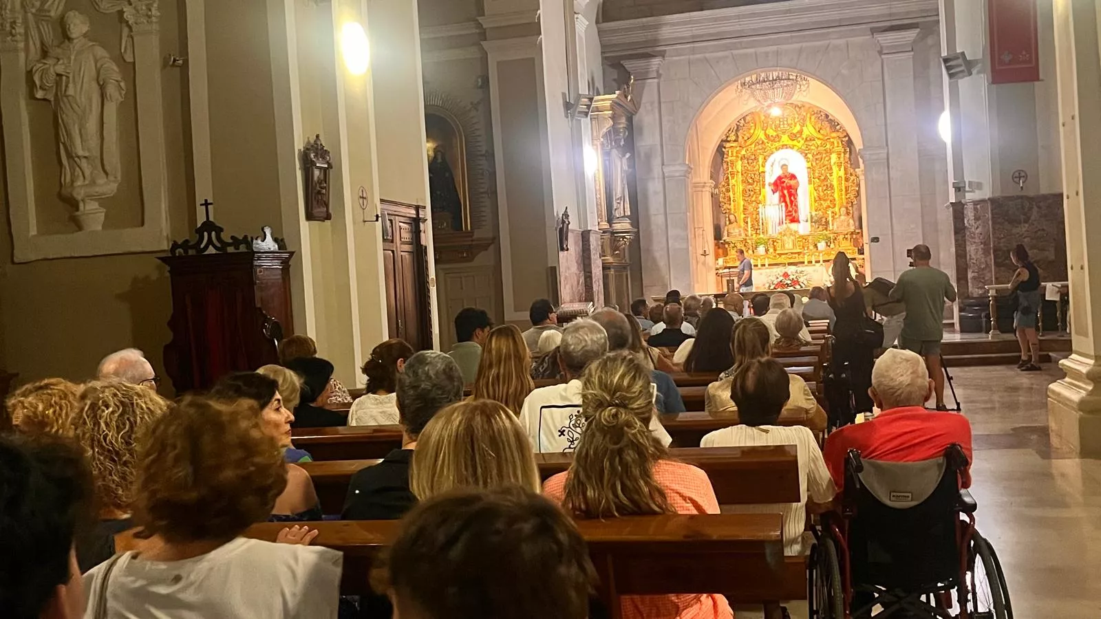 Inauguración de la nueva iluminación de la capilla de San Lorenzo. Foto Mercedes Manterola