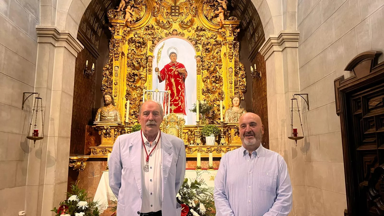 Inauguración de la nueva iluminación de la capilla de San Lorenzo. Foto Mercedes Manterola