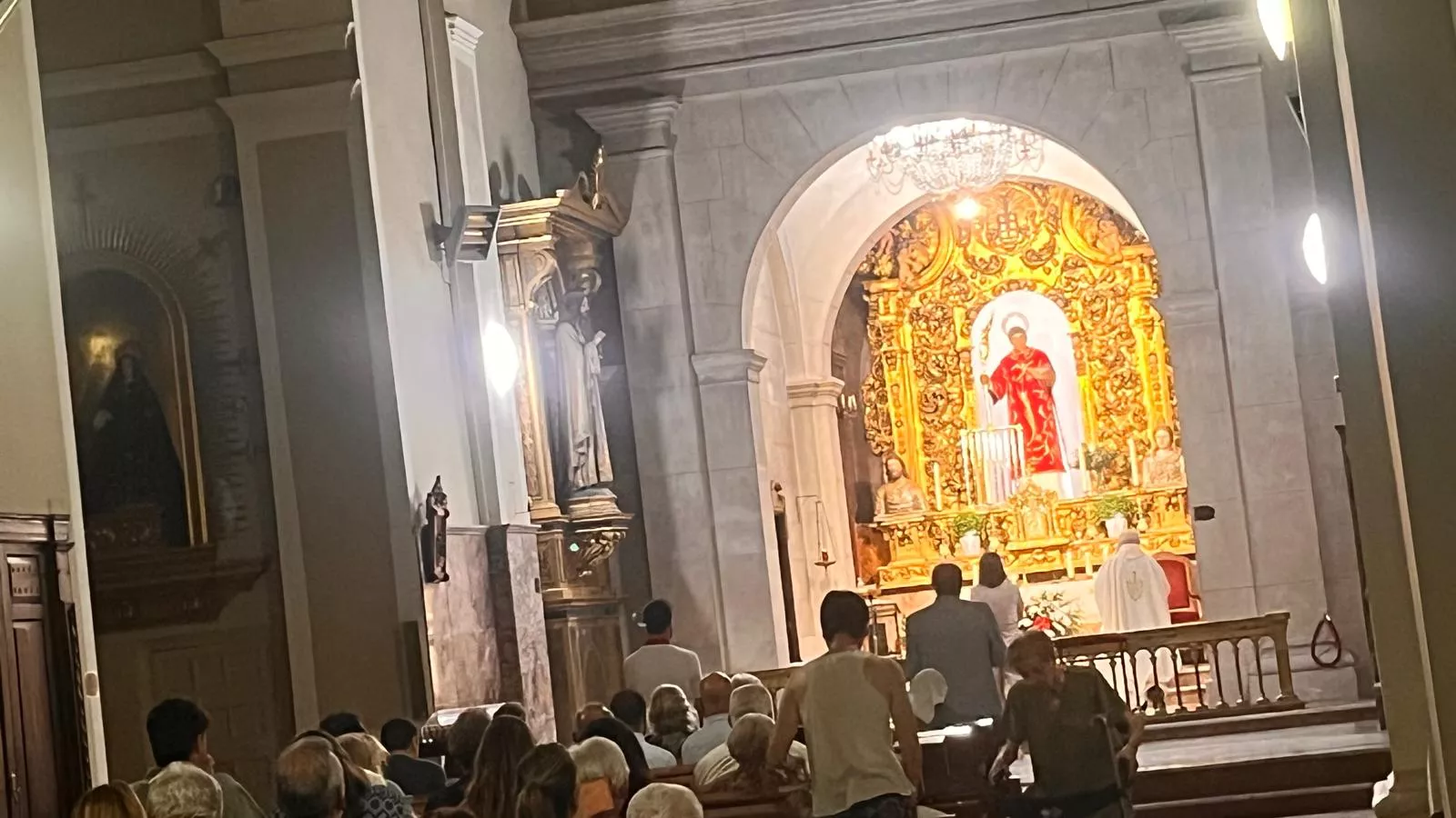 Inauguración de la nueva iluminación de la capilla de San Lorenzo. Foto Mercedes Manterola