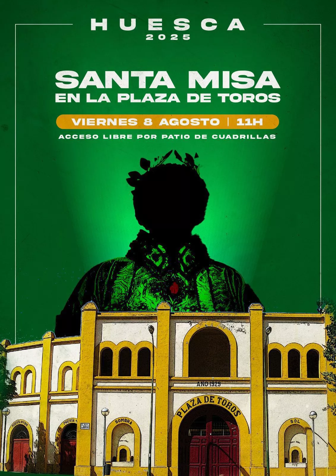 Cartel de la Santa Misa previa a la Feria Taurina