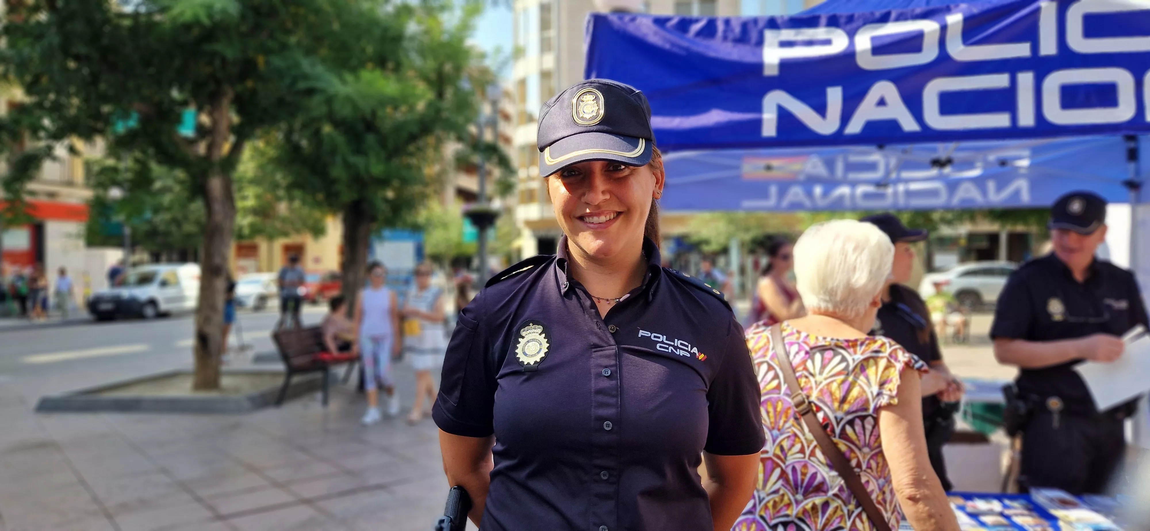 Mar Gil, portavoz de la Policía Nacional en Huesca. Foto Myriam Martínez