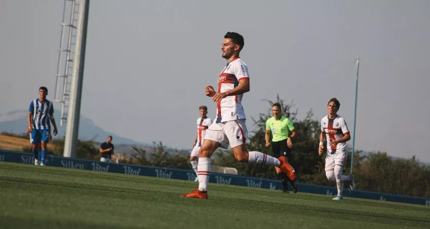Liberto Beltrán, jugador del Huesca