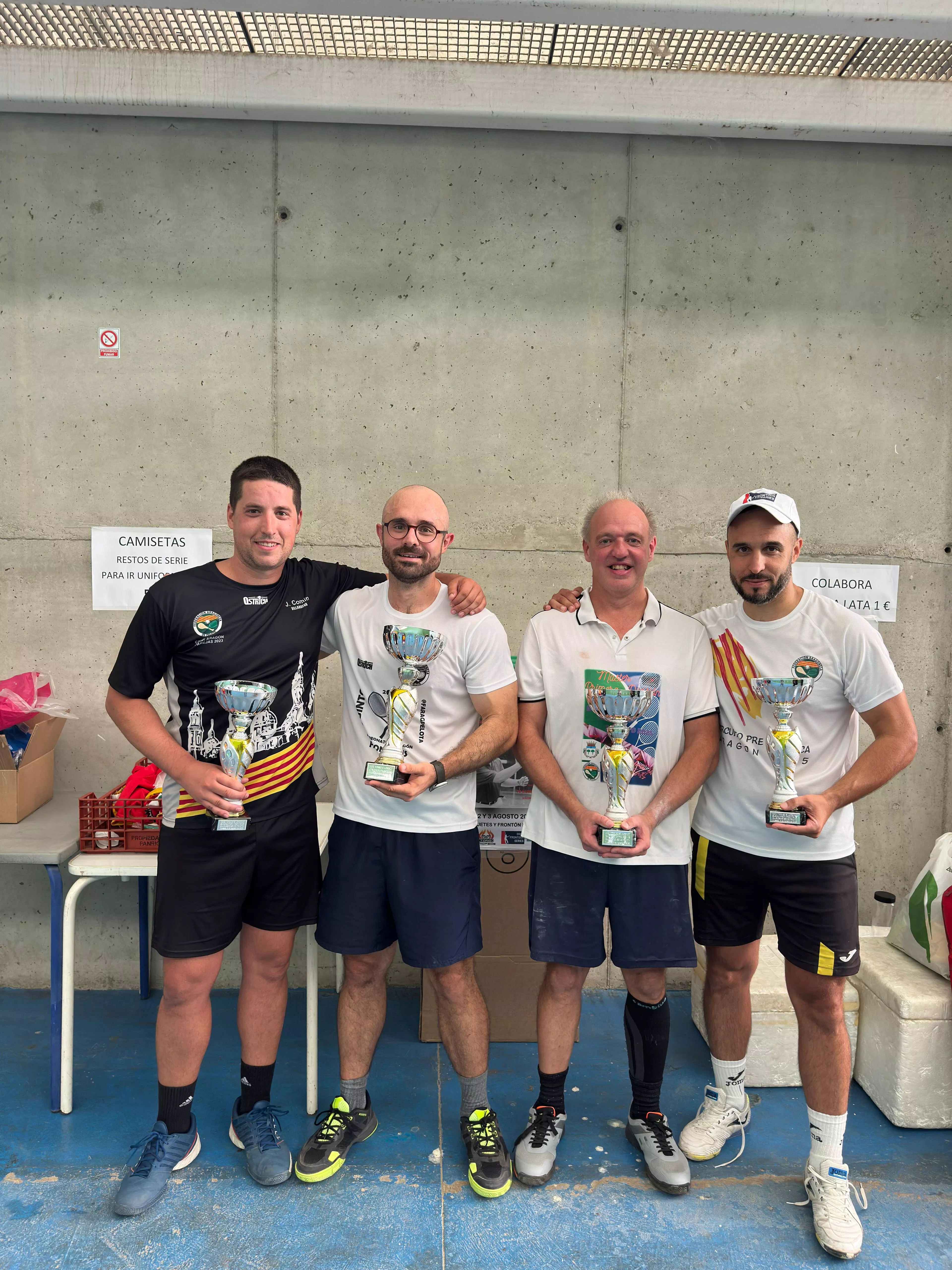 Los finalistas del torneo senior