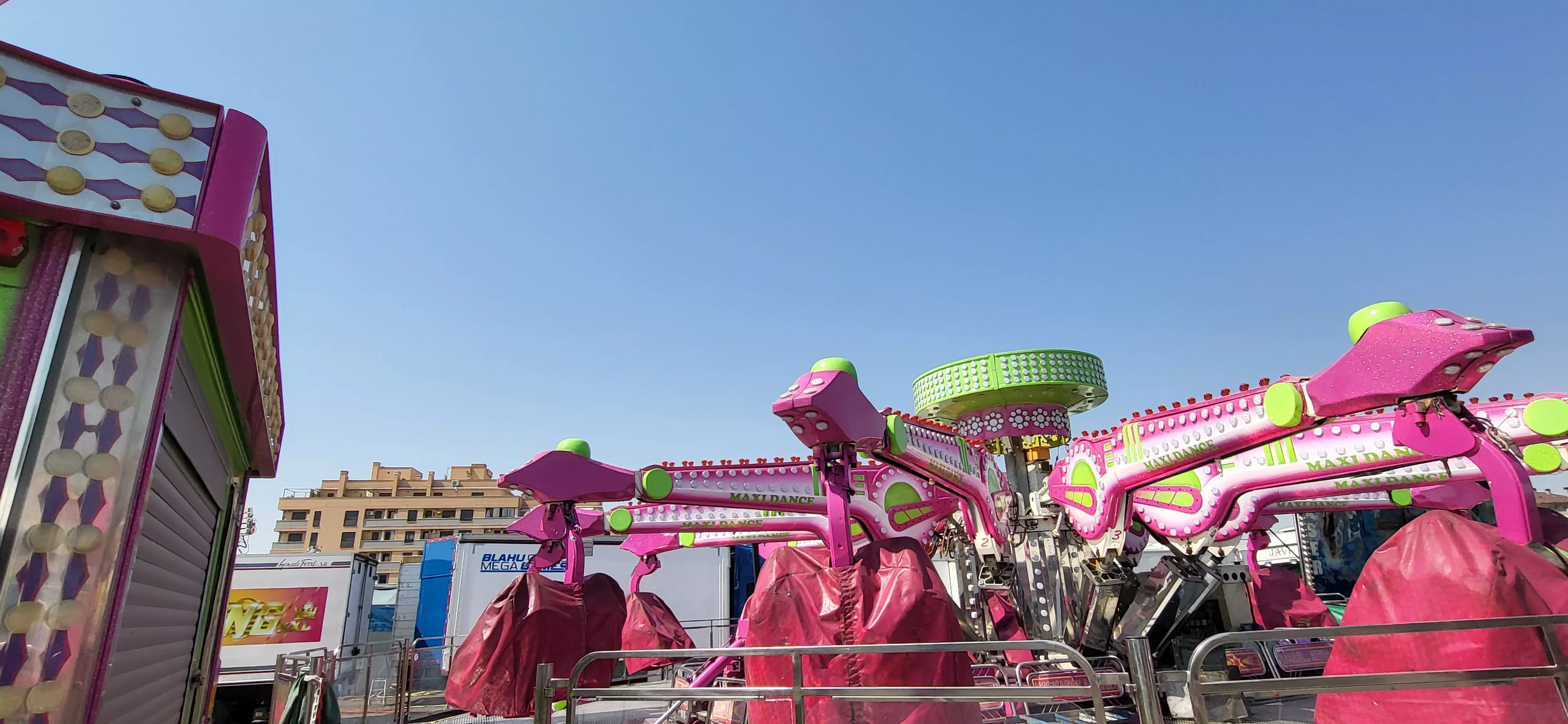 Visita al recinto ferial de Huesca antes de su apertura. Foto Mercedes Manterola