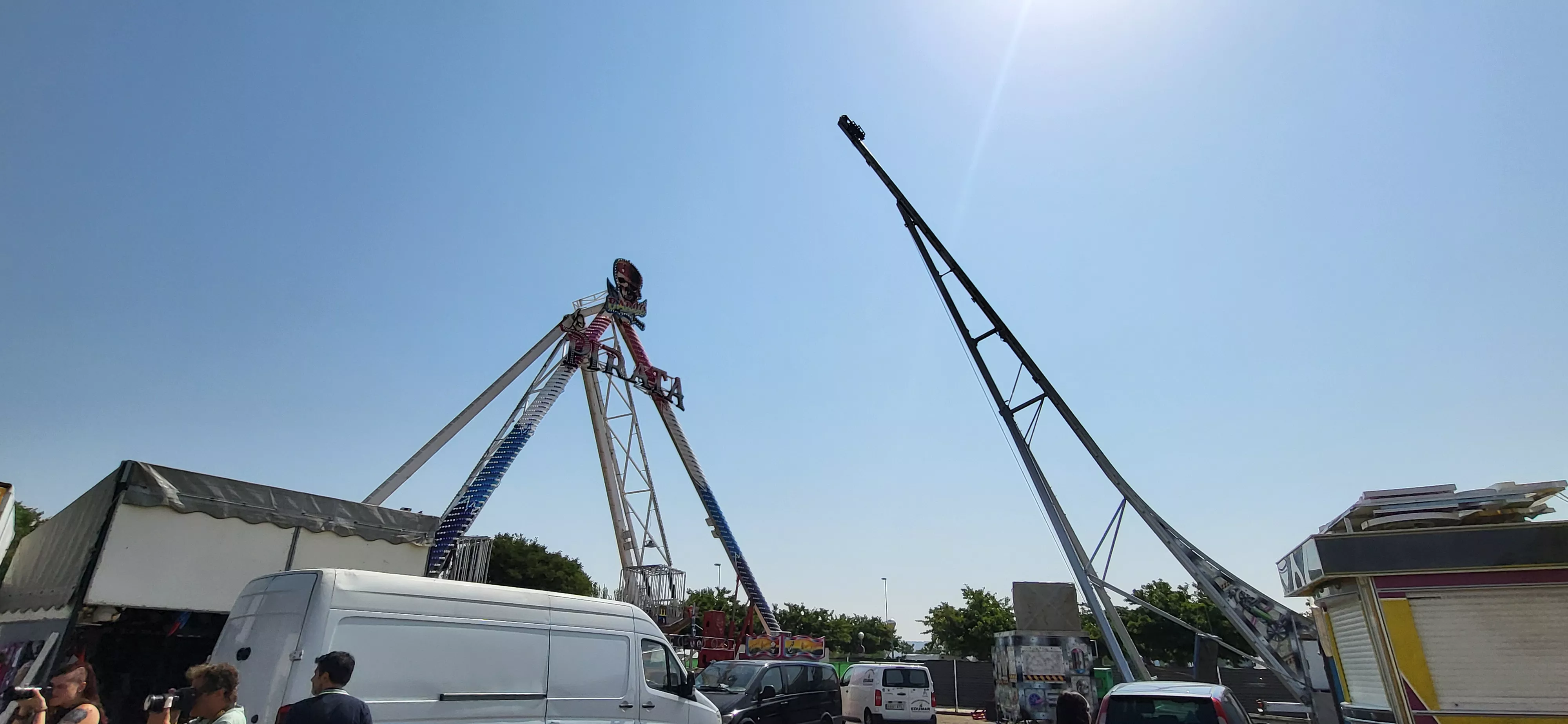 Visita al recinto ferial de Huesca antes de su apertura. Foto Mercedes Manterola