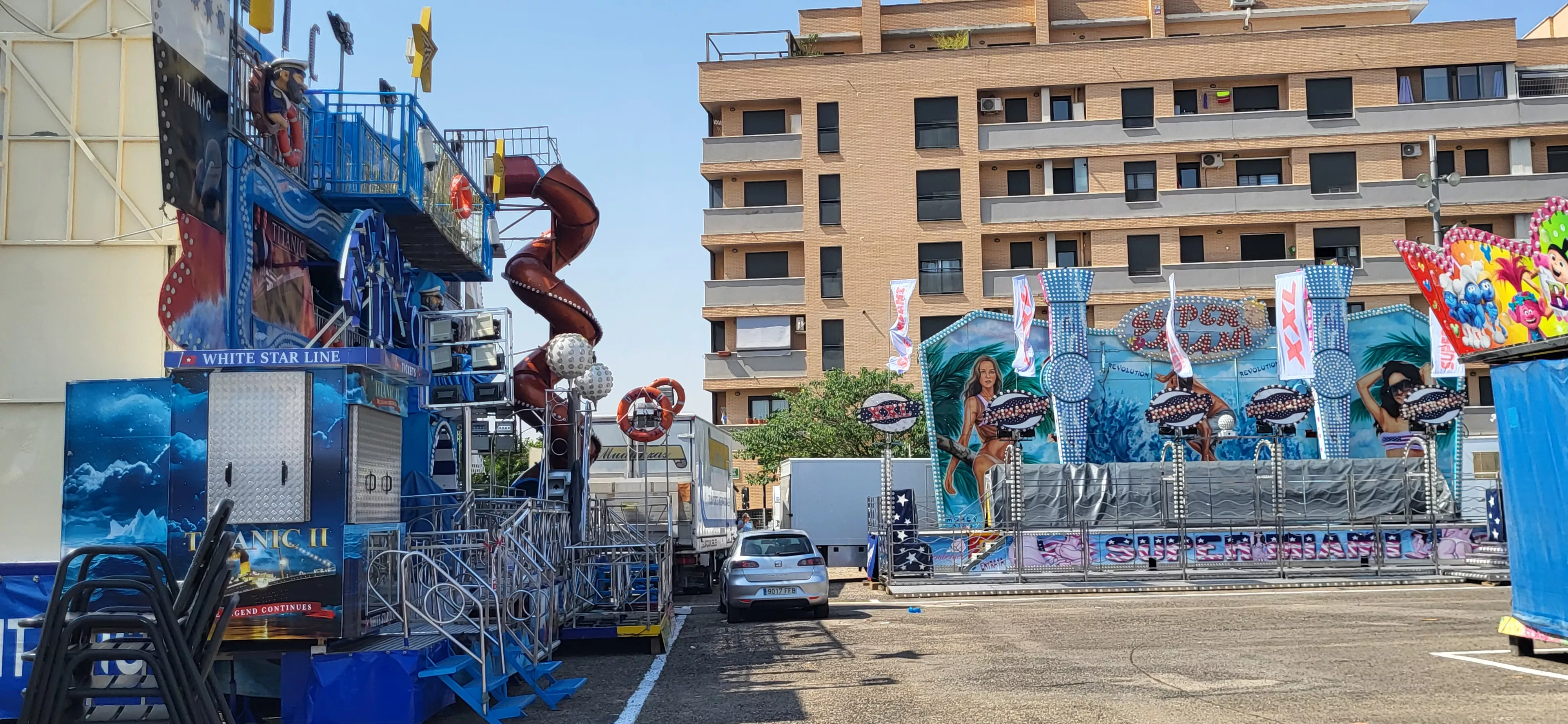 Visita al recinto ferial de Huesca antes de su apertura. Foto Mercedes Manterola