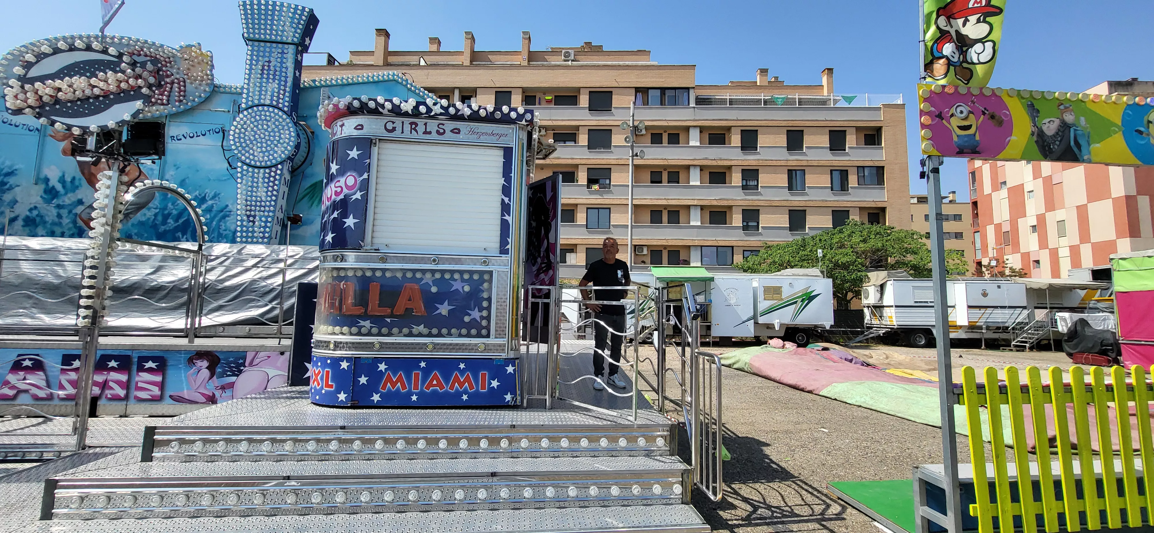 Visita al recinto ferial de Huesca antes de su apertura. Foto Mercedes Manterola