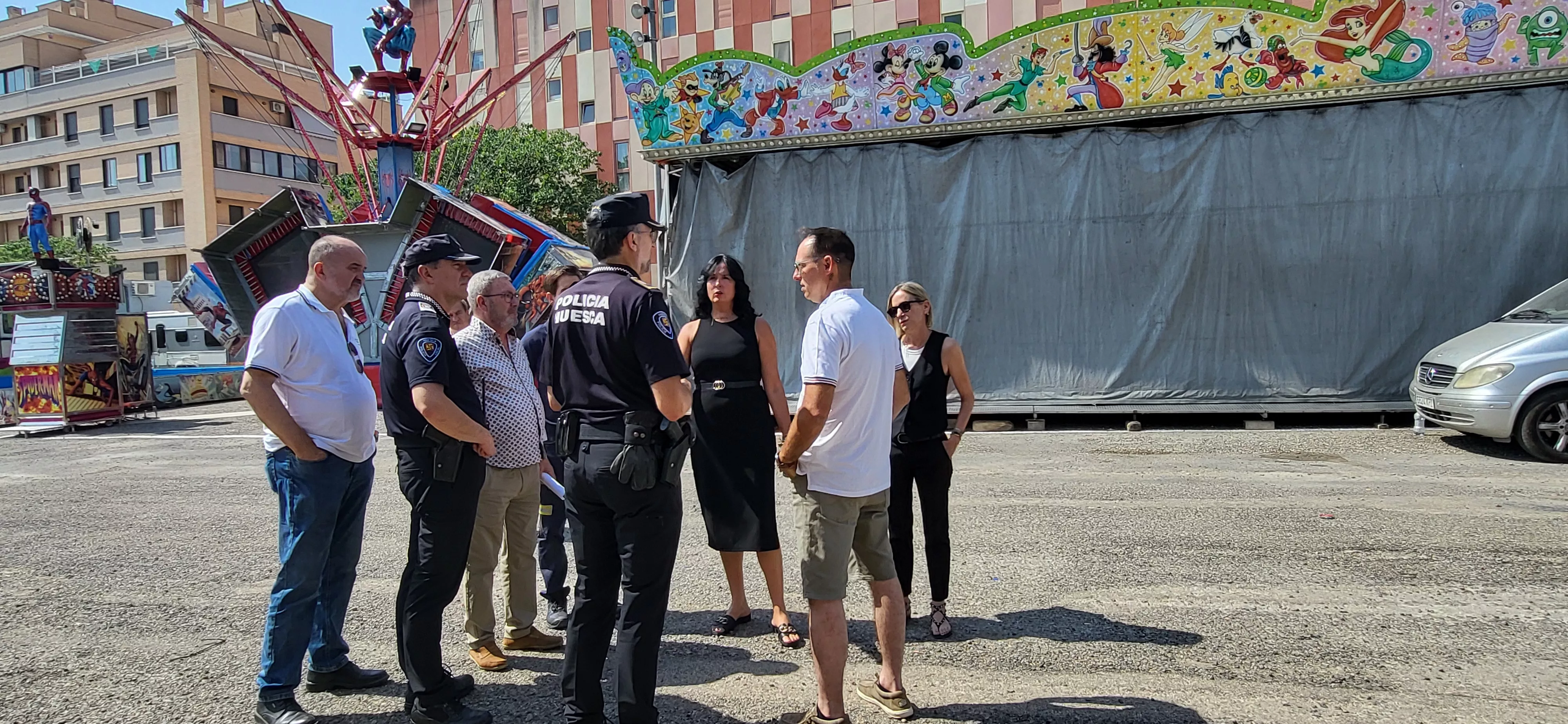 Visita al recinto ferial de Huesca antes de su apertura. Foto Mercedes Manterola