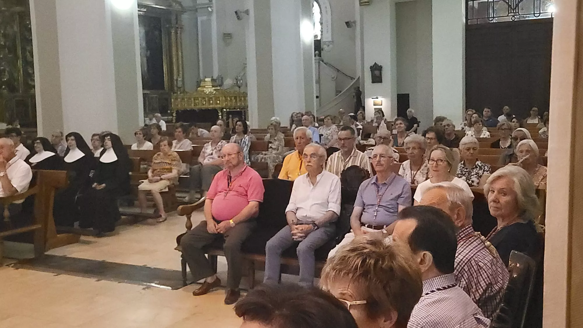 Monseñor José Antonio Satué en el Triduo en la Basílica de San Lorenzo