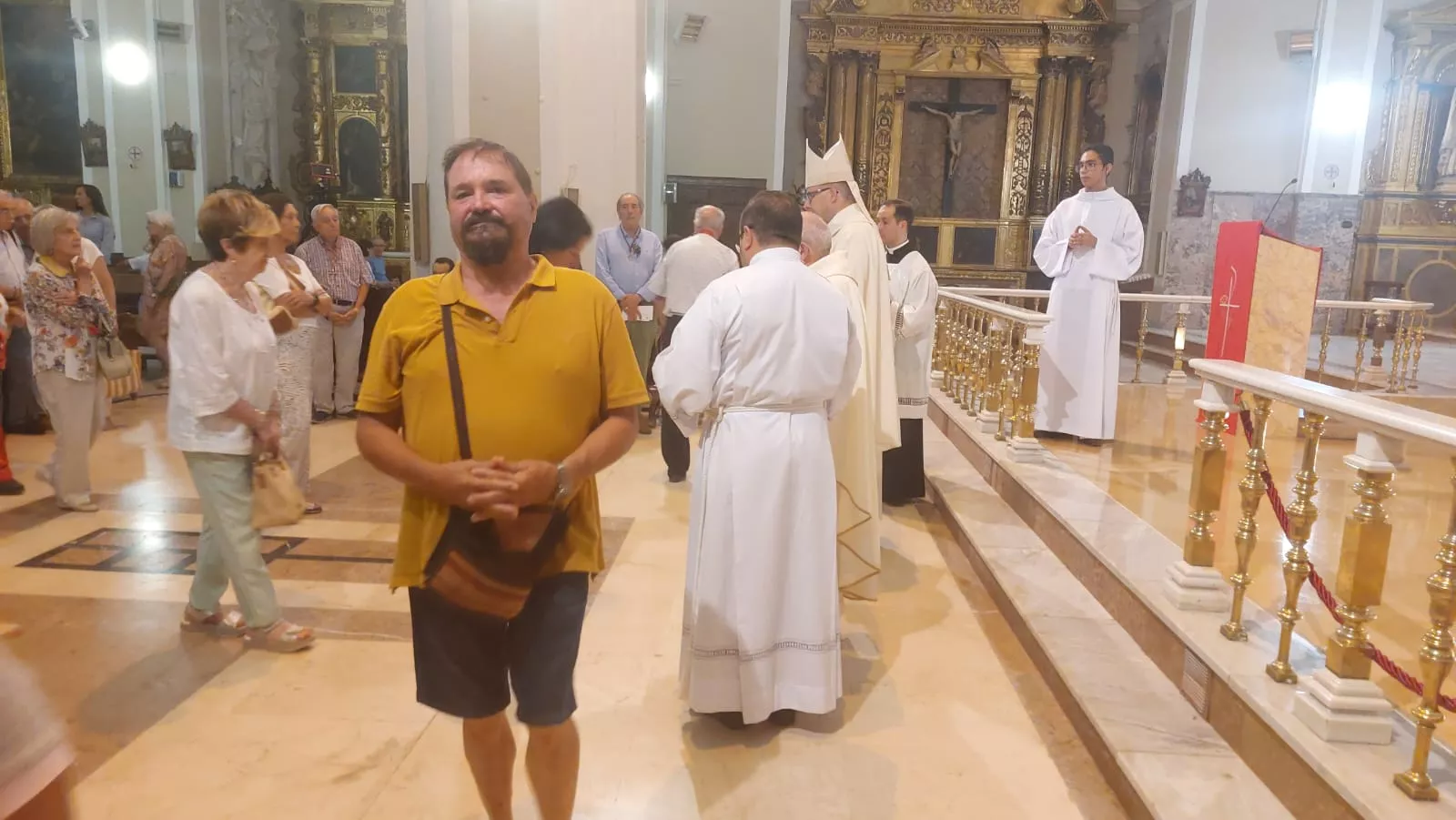 Monseñor José Antonio Satué en el Triduo en la Basílica de San Lorenzo
