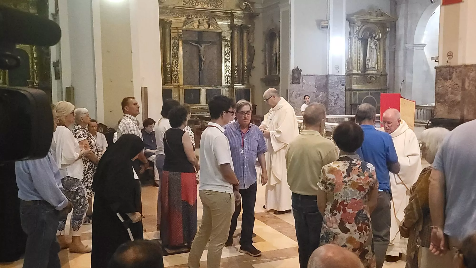 Monseñor José Antonio Satué en el Triduo en la Basílica de San Lorenzo