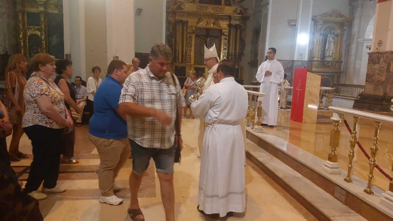 Monseñor José Antonio Satué en el Triduo en la Basílica de San Lorenzo