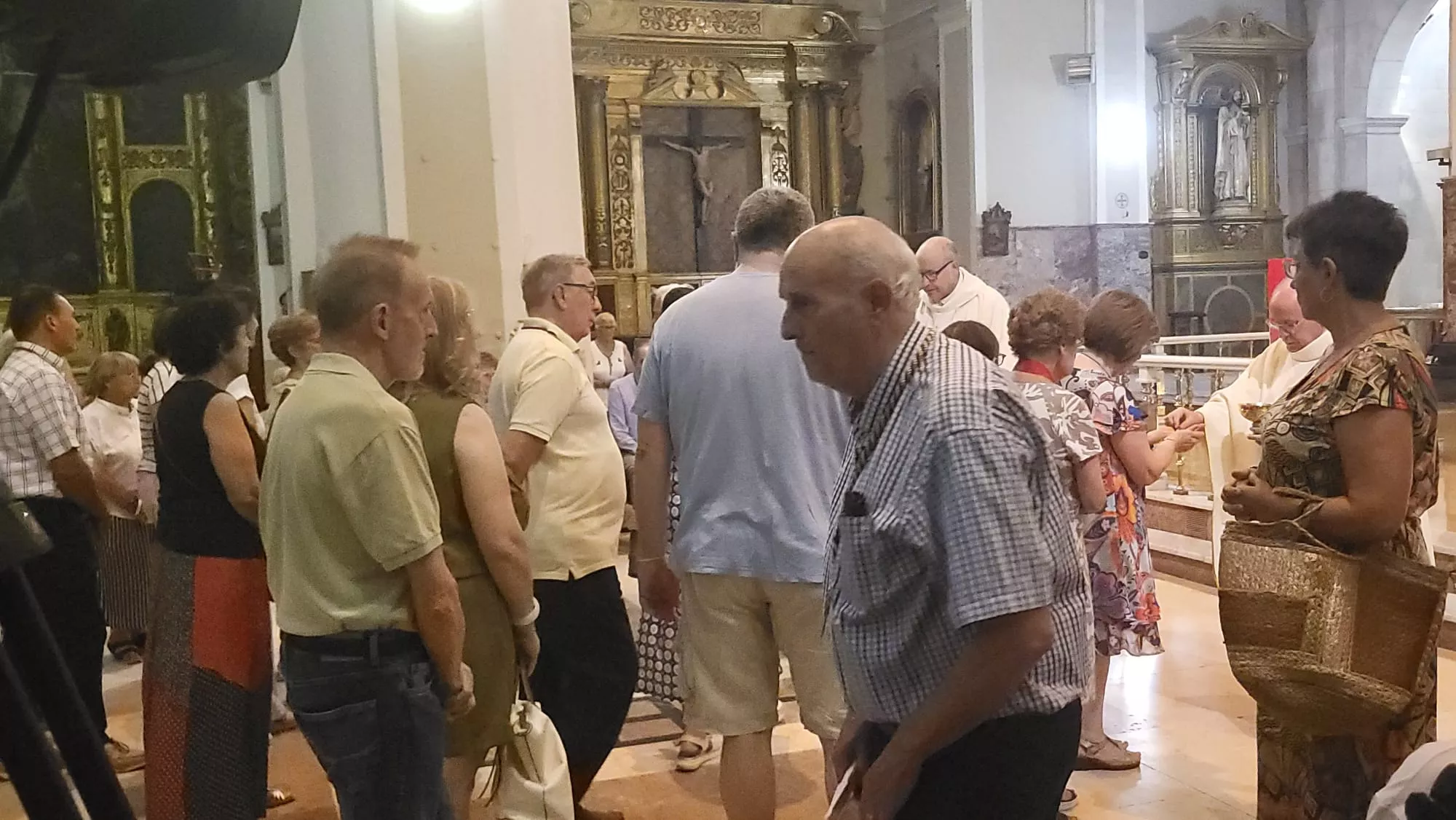 Monseñor José Antonio Satué en el Triduo en la Basílica de San Lorenzo