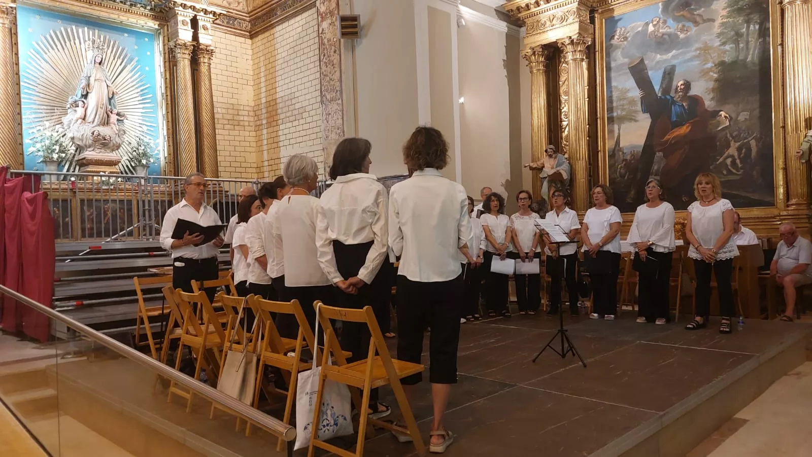 Monseñor José Antonio Satué en el Triduo en la Basílica de San Lorenzo