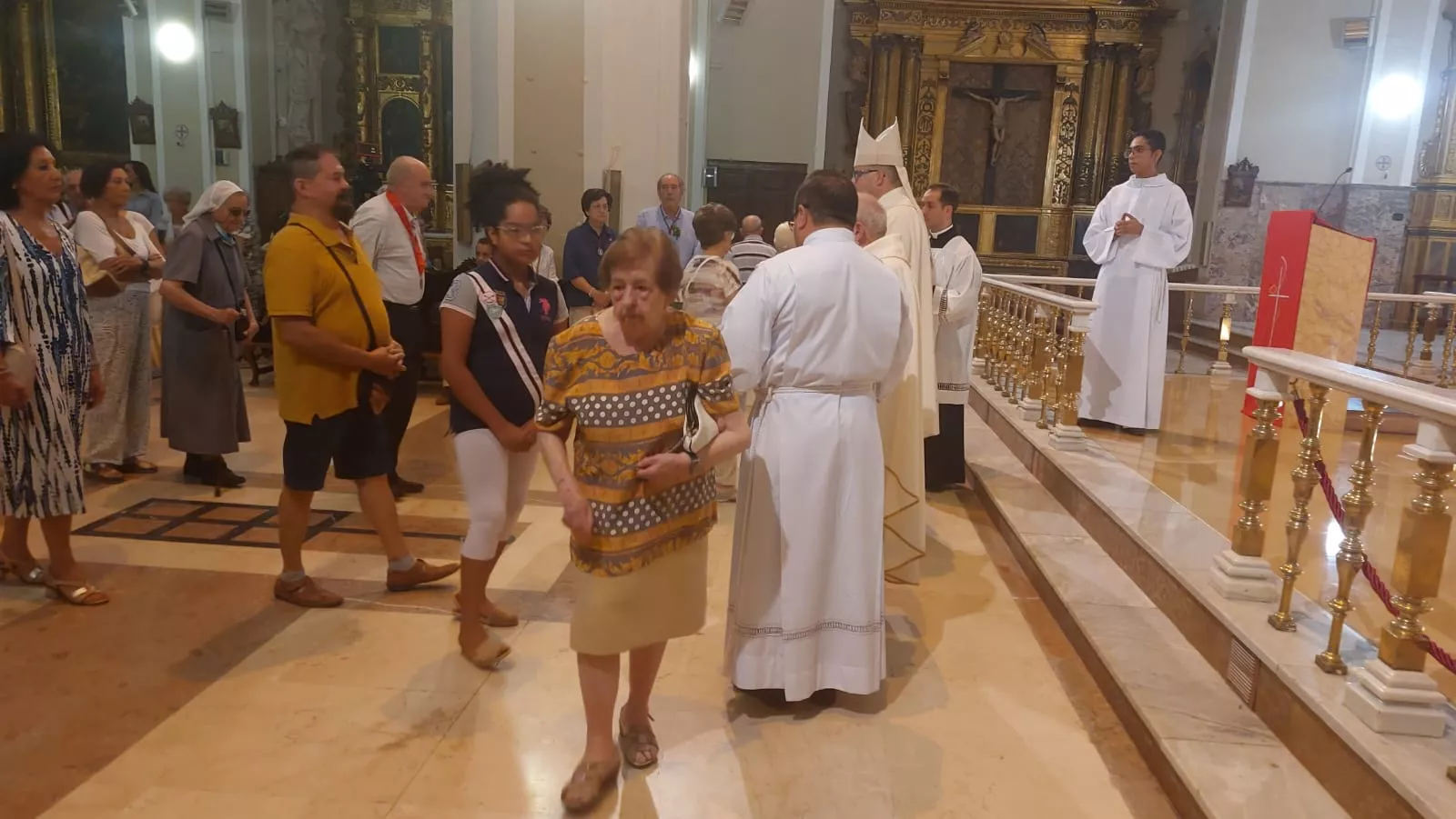 Monseñor José Antonio Satué en el Triduo en la Basílica de San Lorenzo