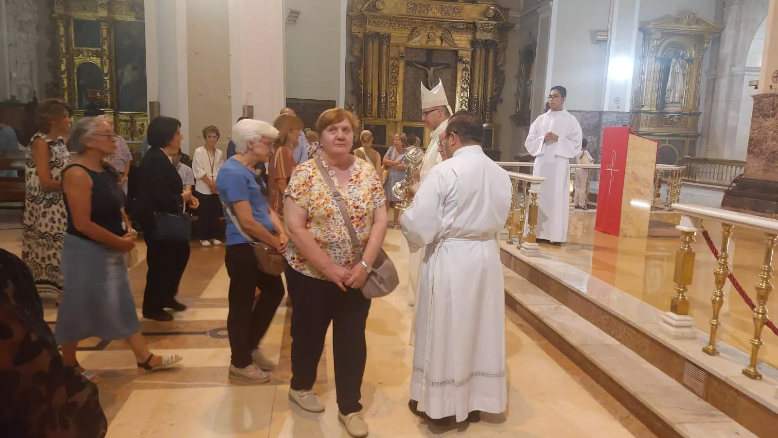 Monseñor José Antonio Satué en el Triduo en la Basílica de San Lorenzo