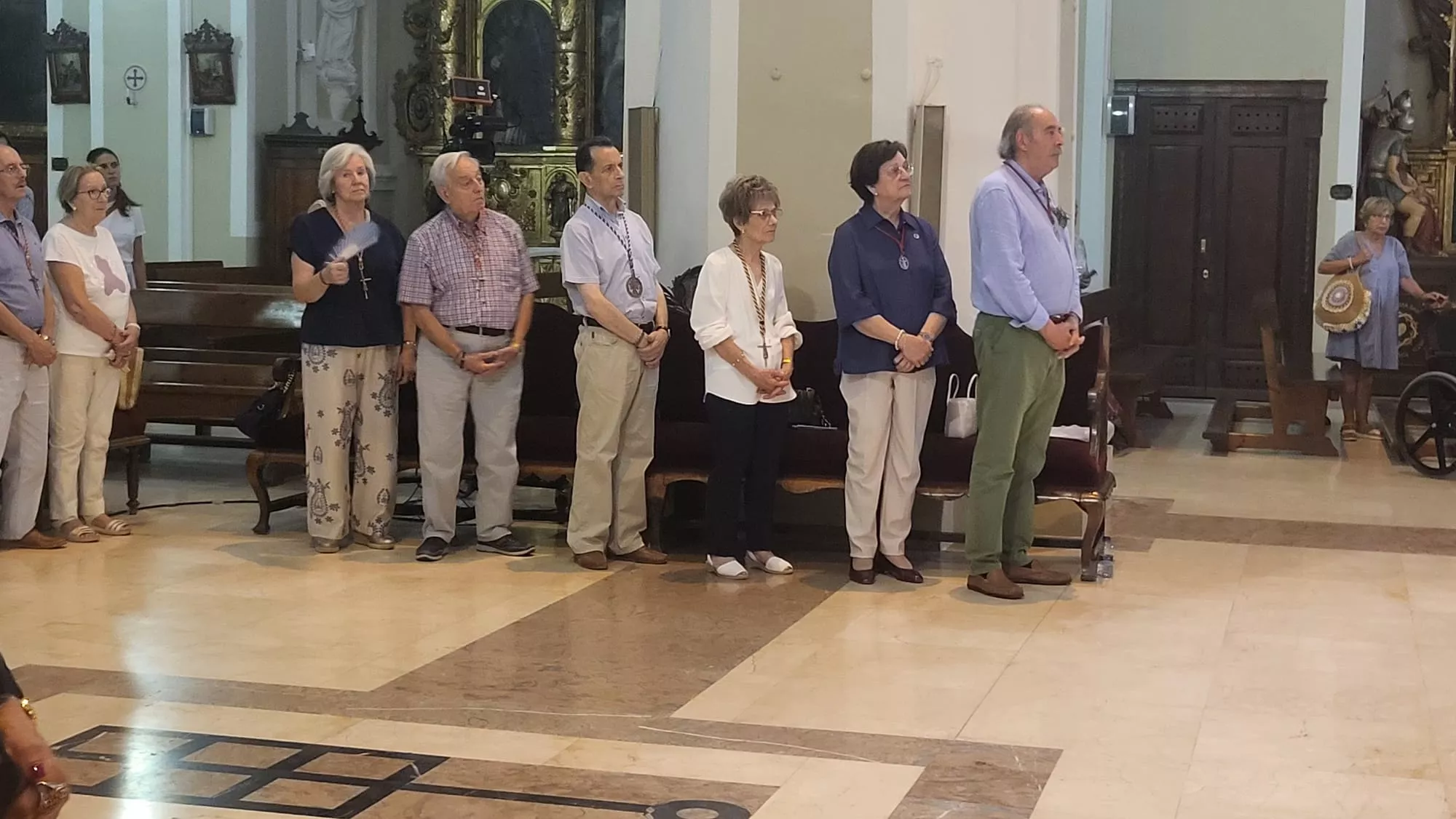 Monseñor José Antonio Satué en el Triduo en la Basílica de San Lorenzo
