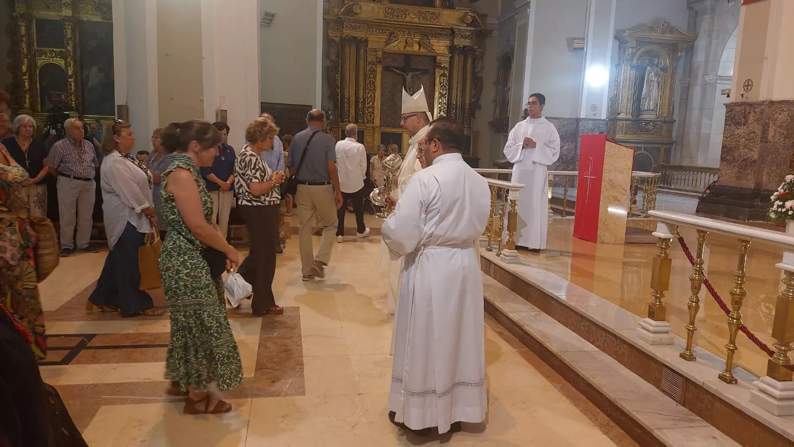 Monseñor José Antonio Satué en el Triduo en la Basílica de San Lorenzo