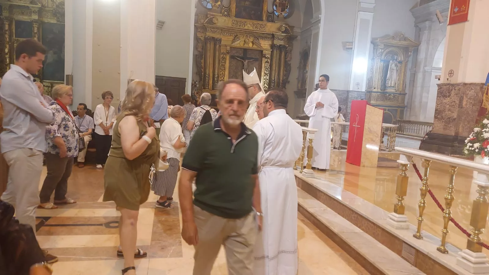 Monseñor José Antonio Satué en el Triduo en la Basílica de San Lorenzo