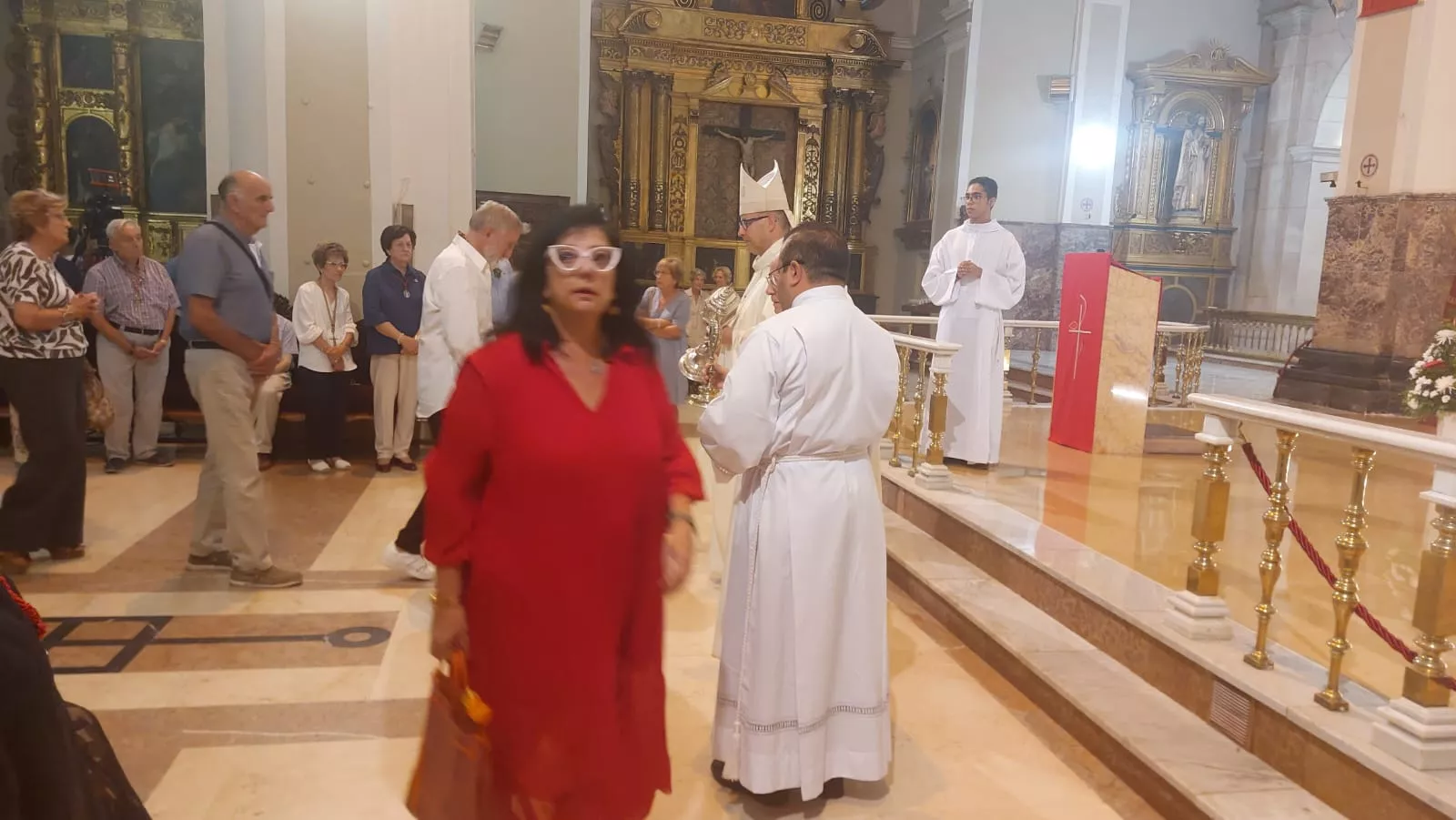 Monseñor José Antonio Satué en el Triduo en la Basílica de San Lorenzo