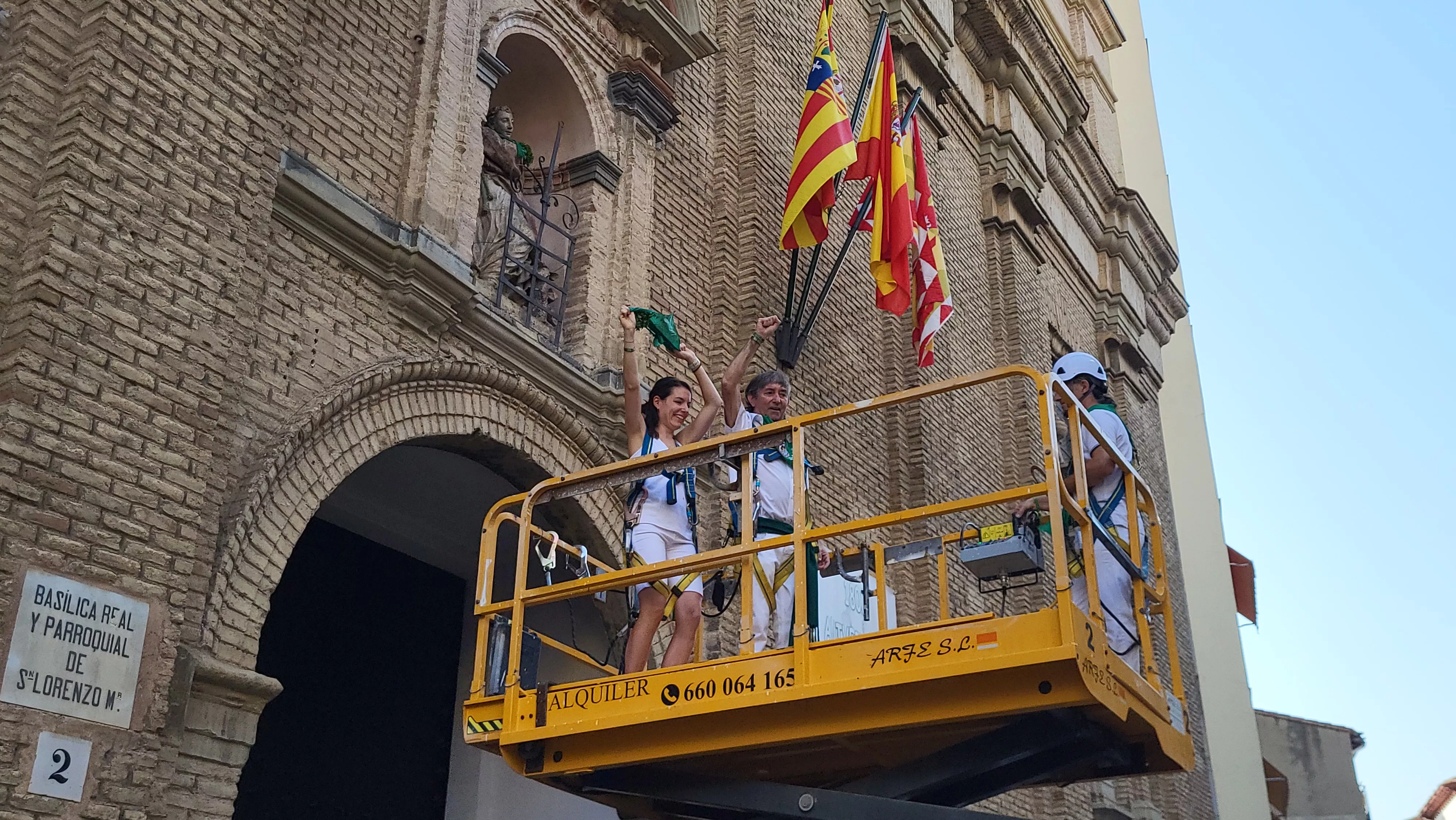Saludo al Santo protagonizado por Alfonso Altemir. Foto Mercedes Manterola