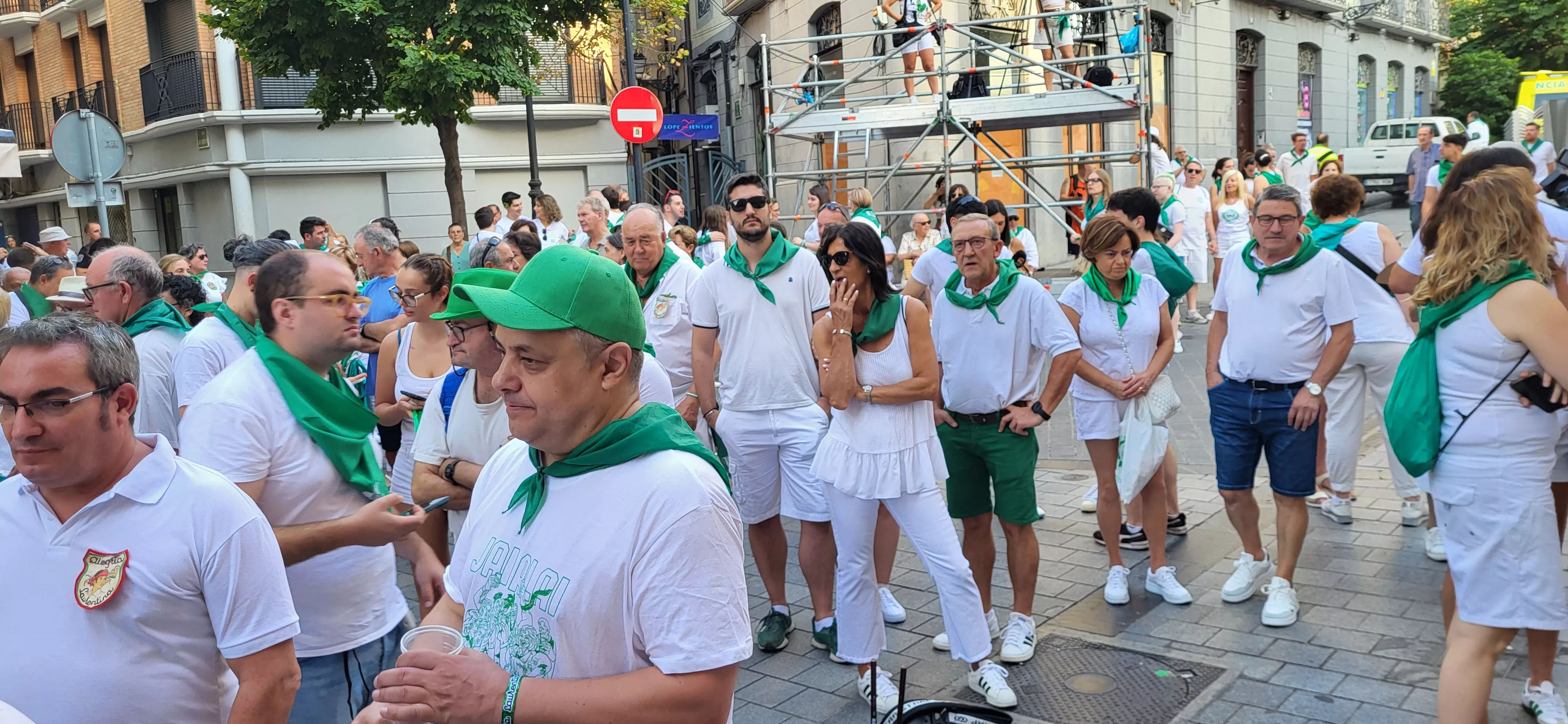 Saludo al Santo protagonizado por Alfonso Altemir. Foto Mercedes Manterola