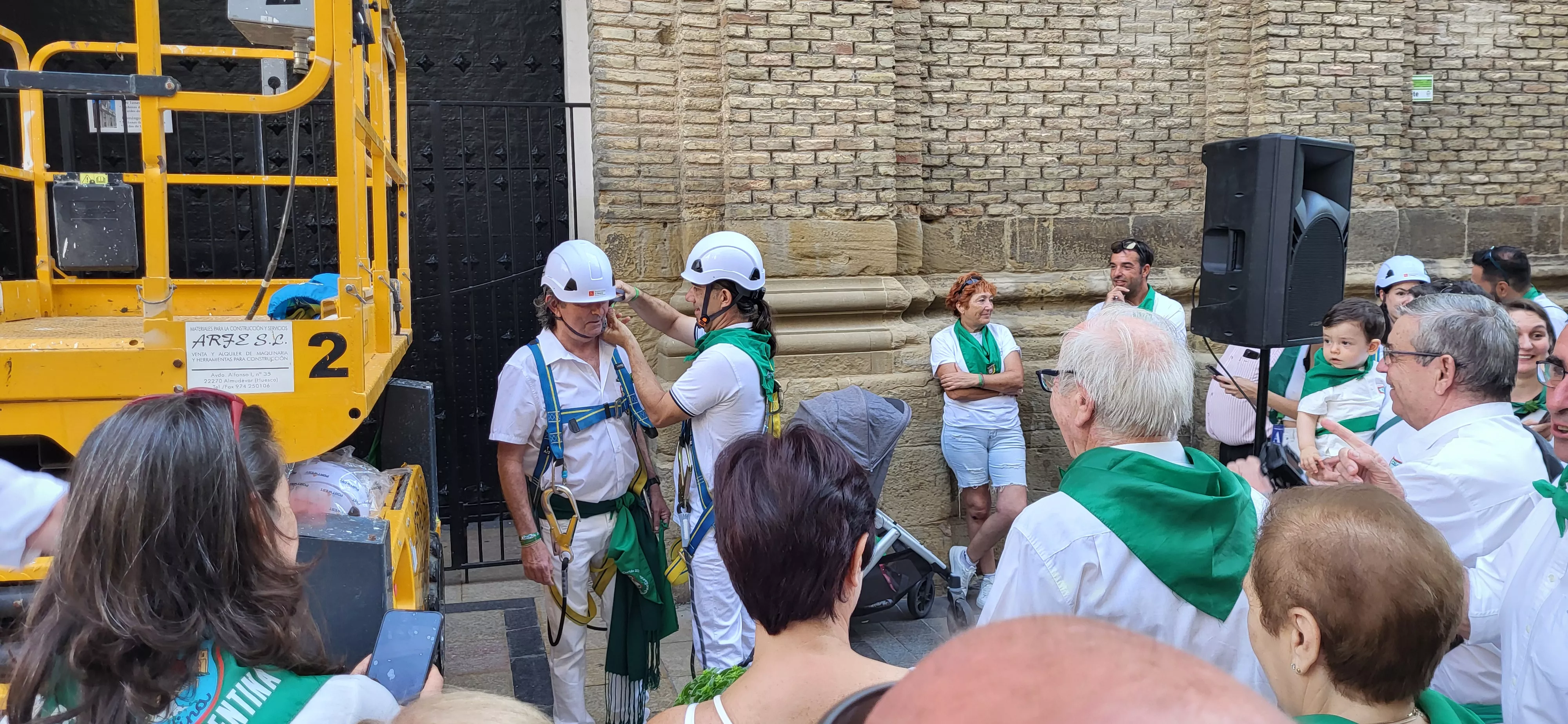 Saludo al Santo protagonizado por Alfonso Altemir. Foto Mercedes Manterola