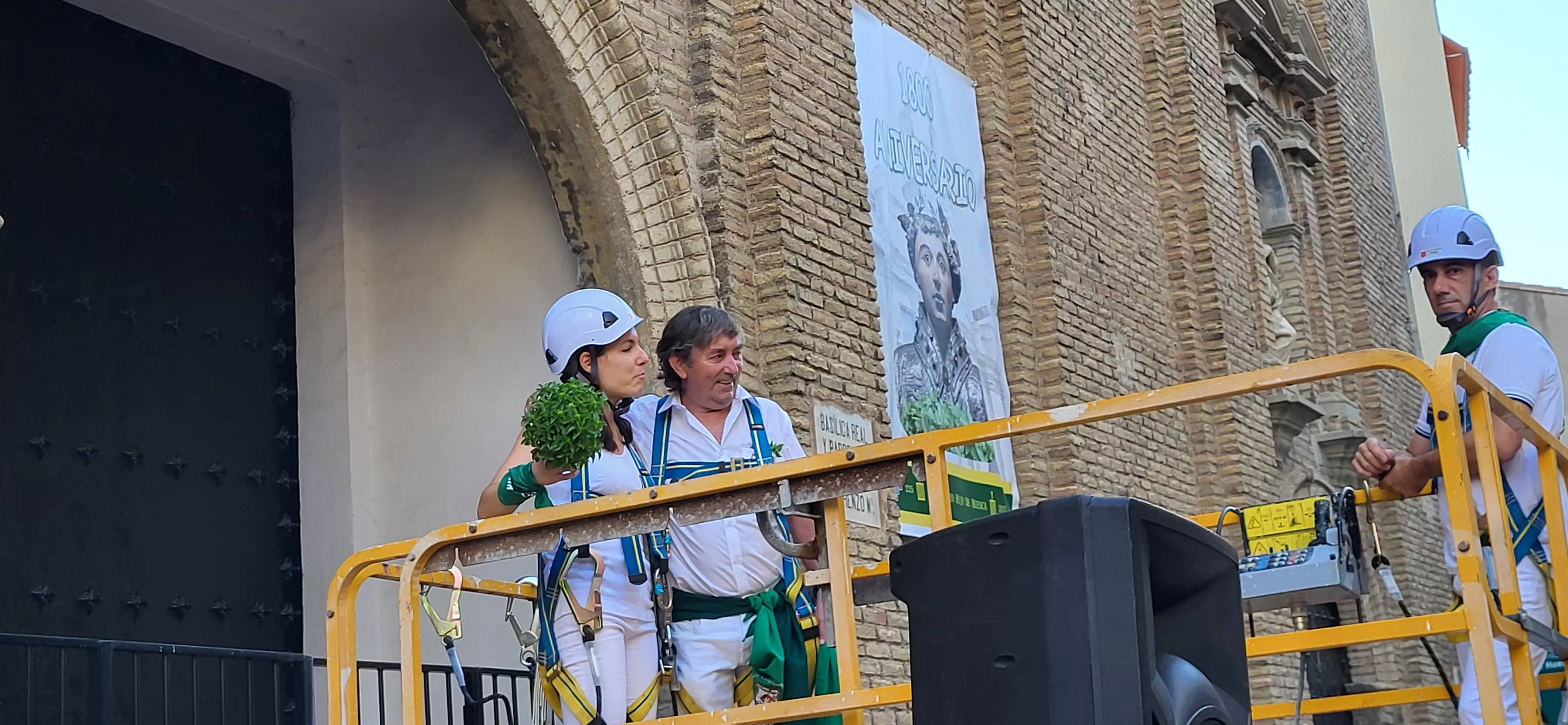 Saludo al Santo protagonizado por Alfonso Altemir. Foto Mercedes Manterola