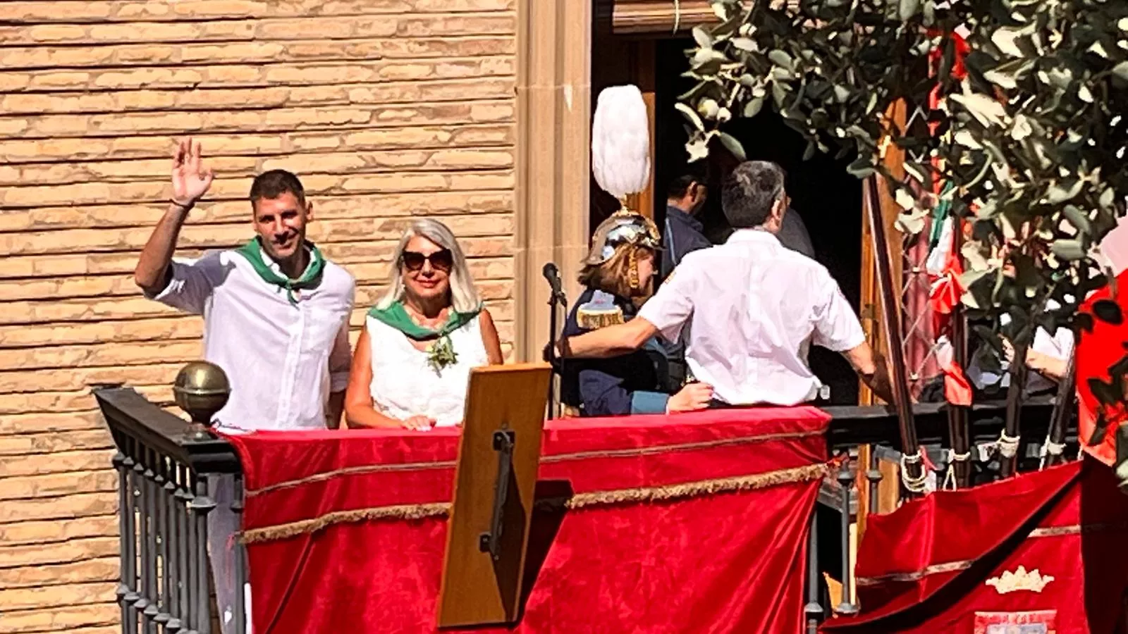 Cohete anunciador de las fiestas de San Lorenzo en Huesca