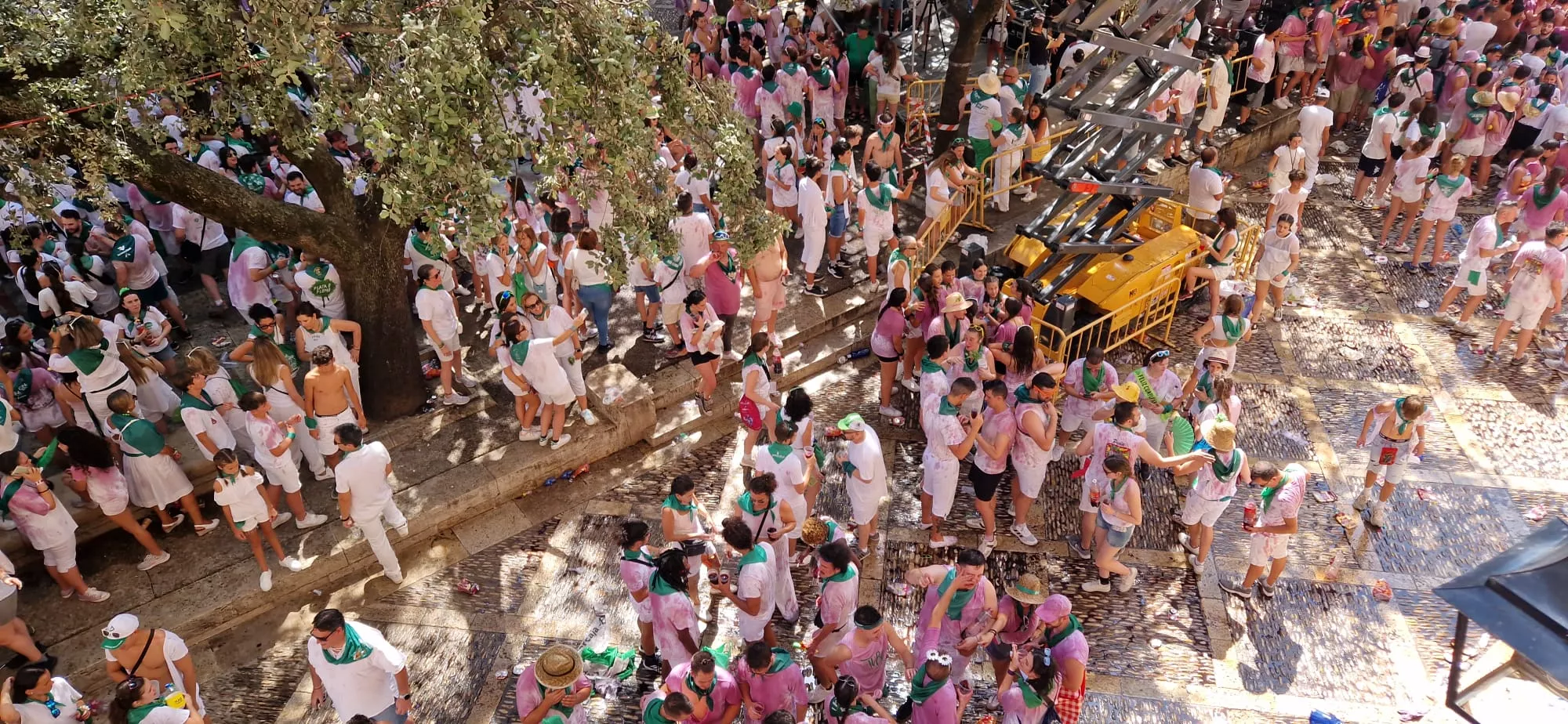 Cohete anunciador de las fiestas de San Lorenzo en Huesca