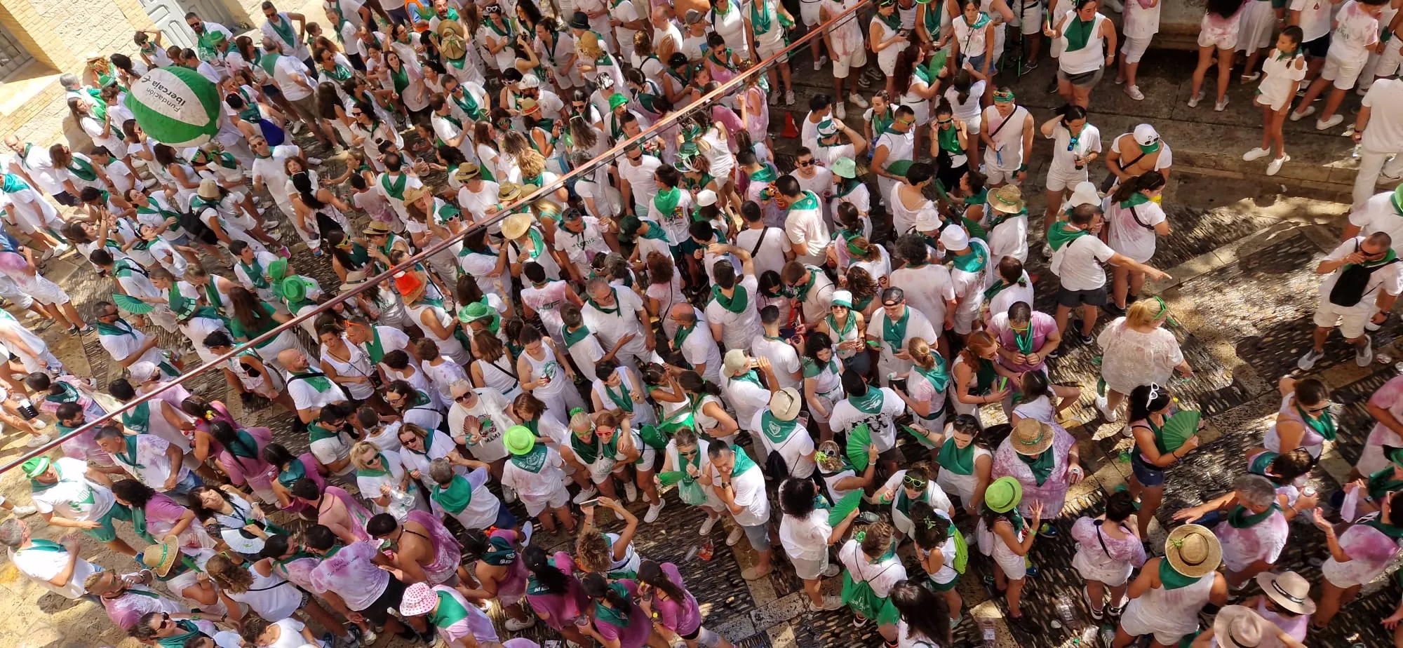 Cohete anunciador de las fiestas de San Lorenzo en Huesca