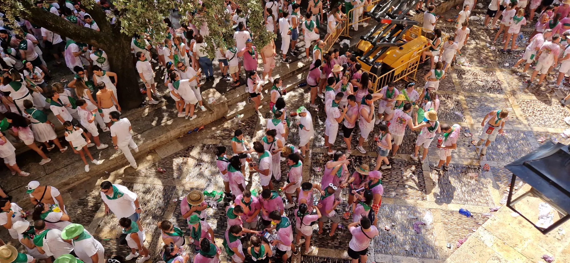 Cohete anunciador de las fiestas de San Lorenzo en Huesca