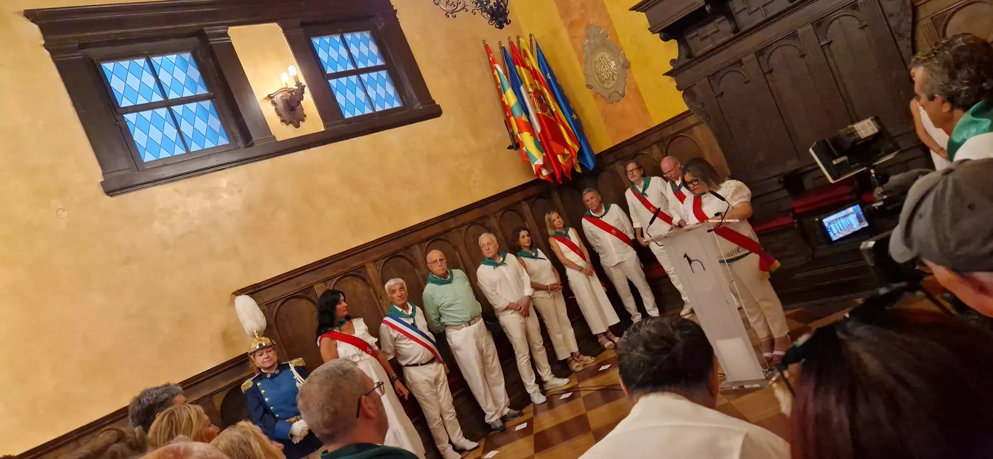 Octavio López y Emma Buj en el acto de hermanamiento