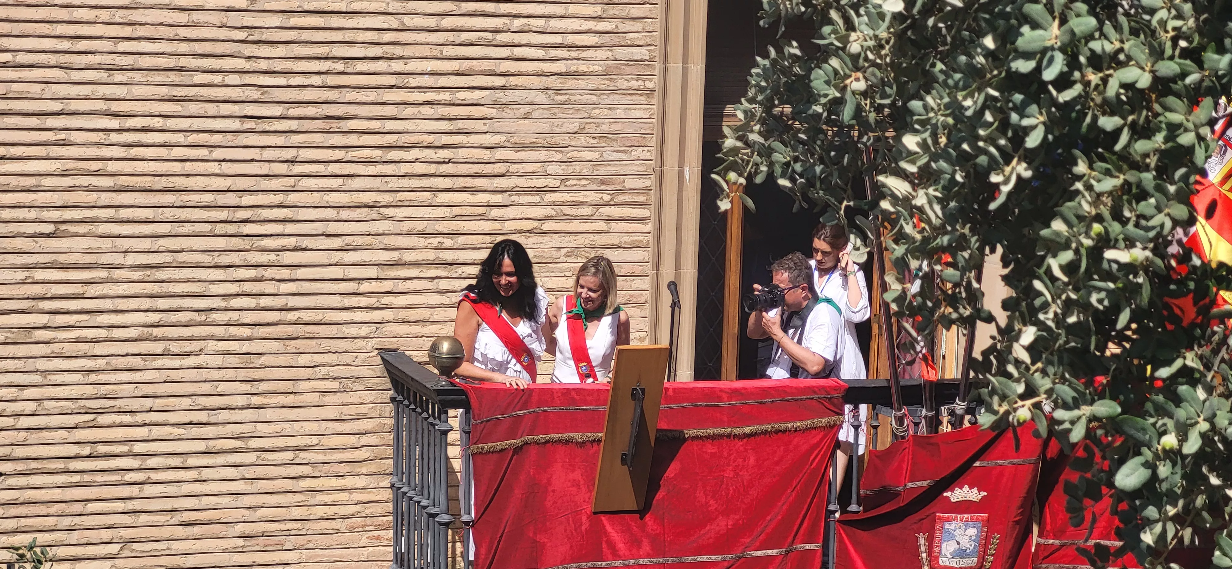 Cohete anunciador de las fiestas de San Lorenzo en Huesca. Foto Mercedes Manterola