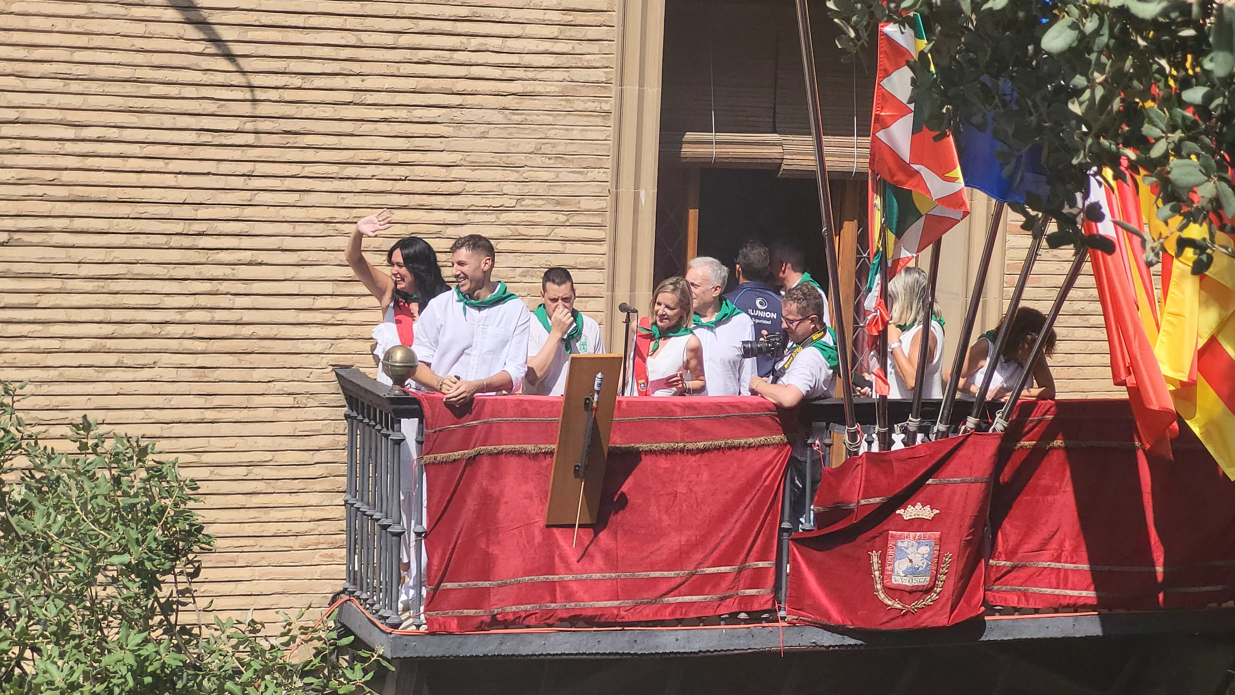 Cohete anunciador de las fiestas de San Lorenzo en Huesca. Foto Mercedes Manterola