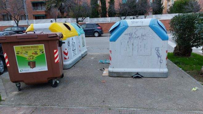 Normalidad en los contenedores, más allá de alguna muestra de suciedad.