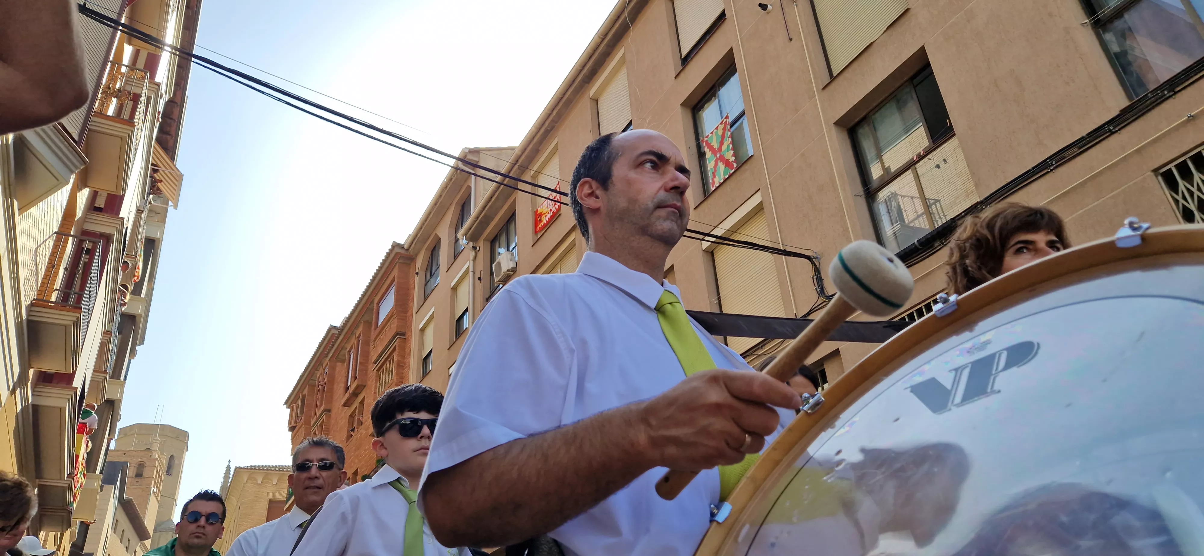 Banda de música en la Procesión de San Lorenzo 2025. Foto Myriam Martínez